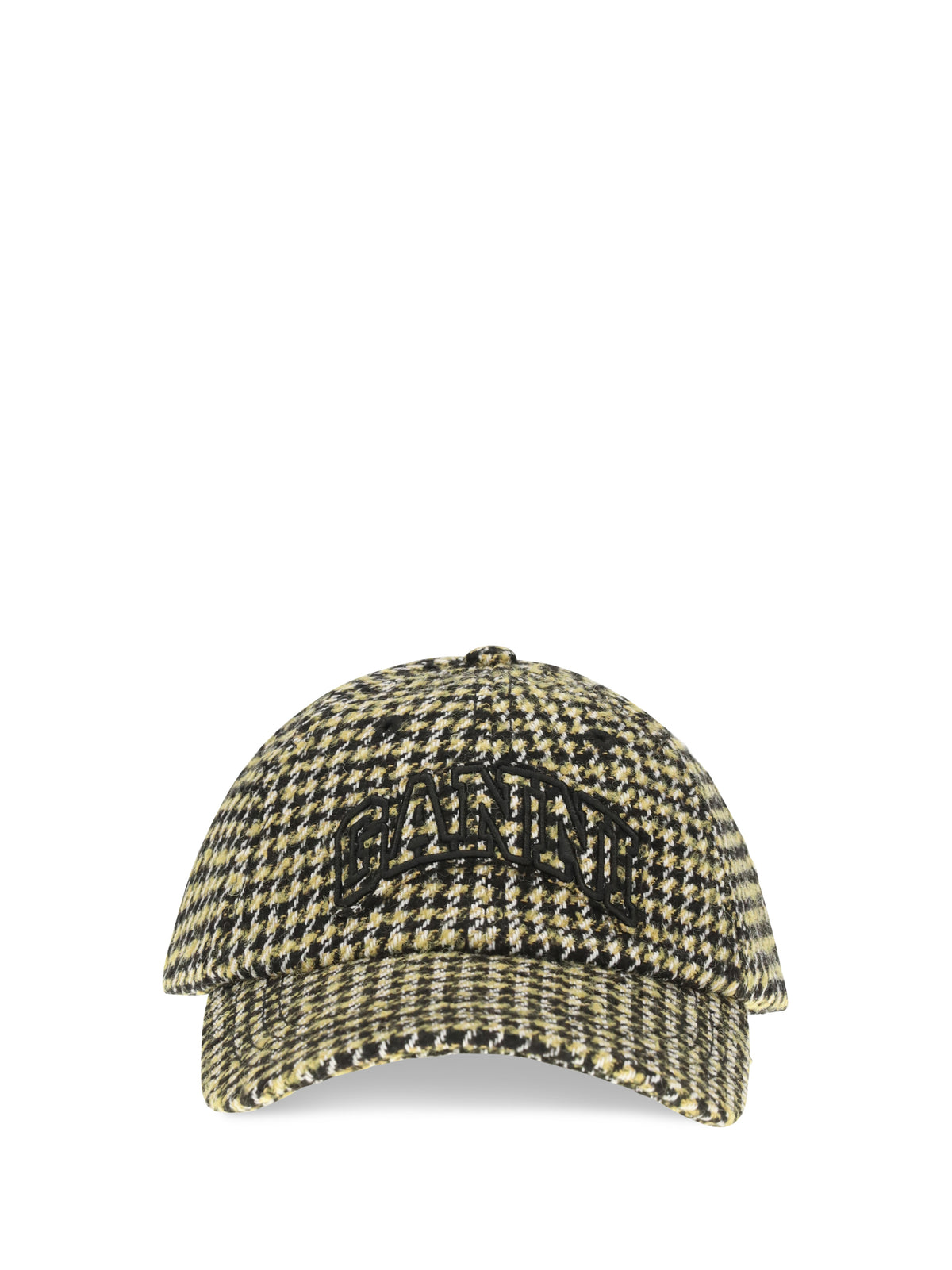 Ganni Women Woollen Check Cap GANNI