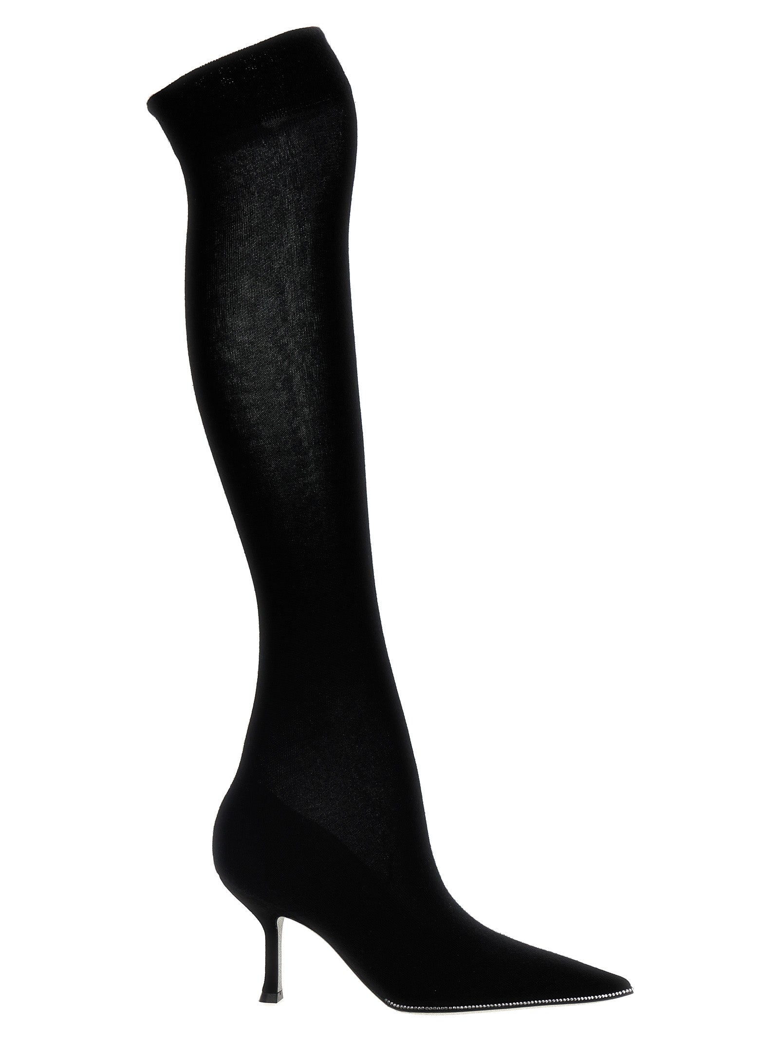 René Caovilla Women Knitted Boots RENE CAOVILLA