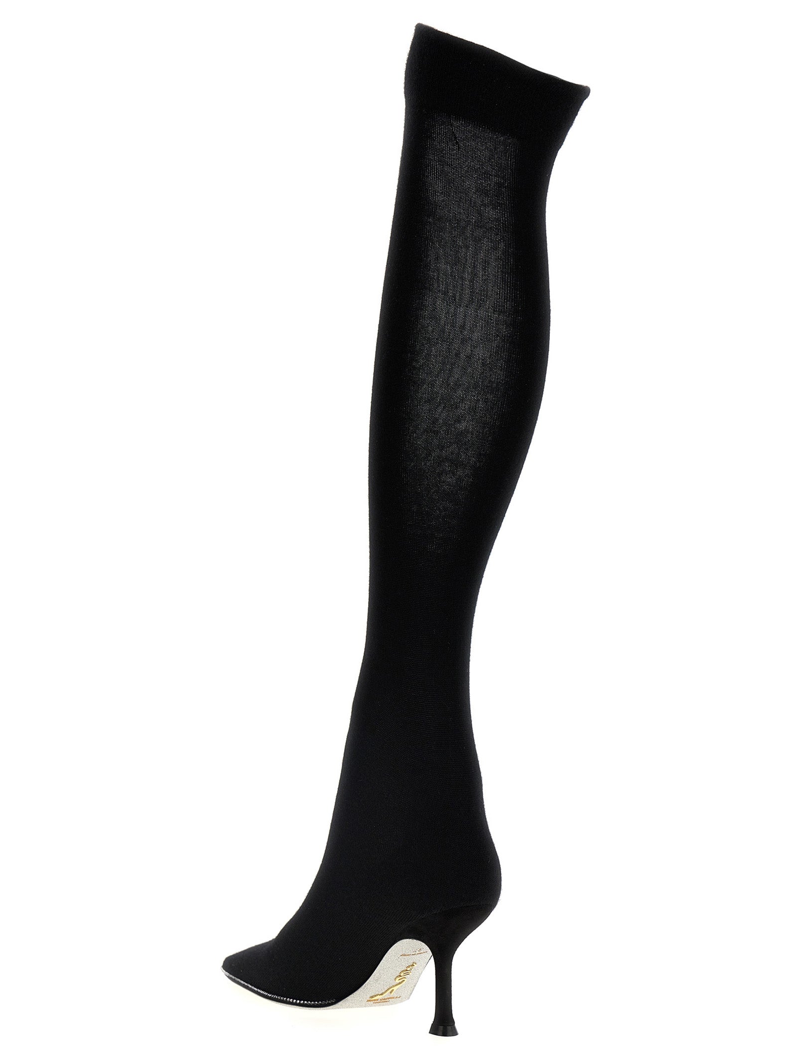 René Caovilla Women Knitted Boots RENE CAOVILLA