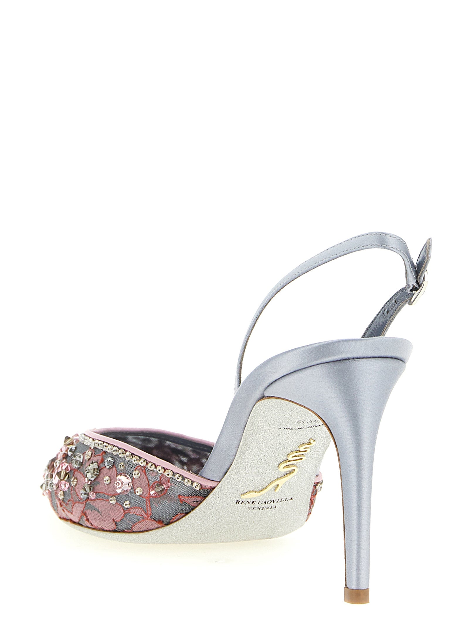 René Caovilla Women 'Cinderella' Slingback RENE CAOVILLA