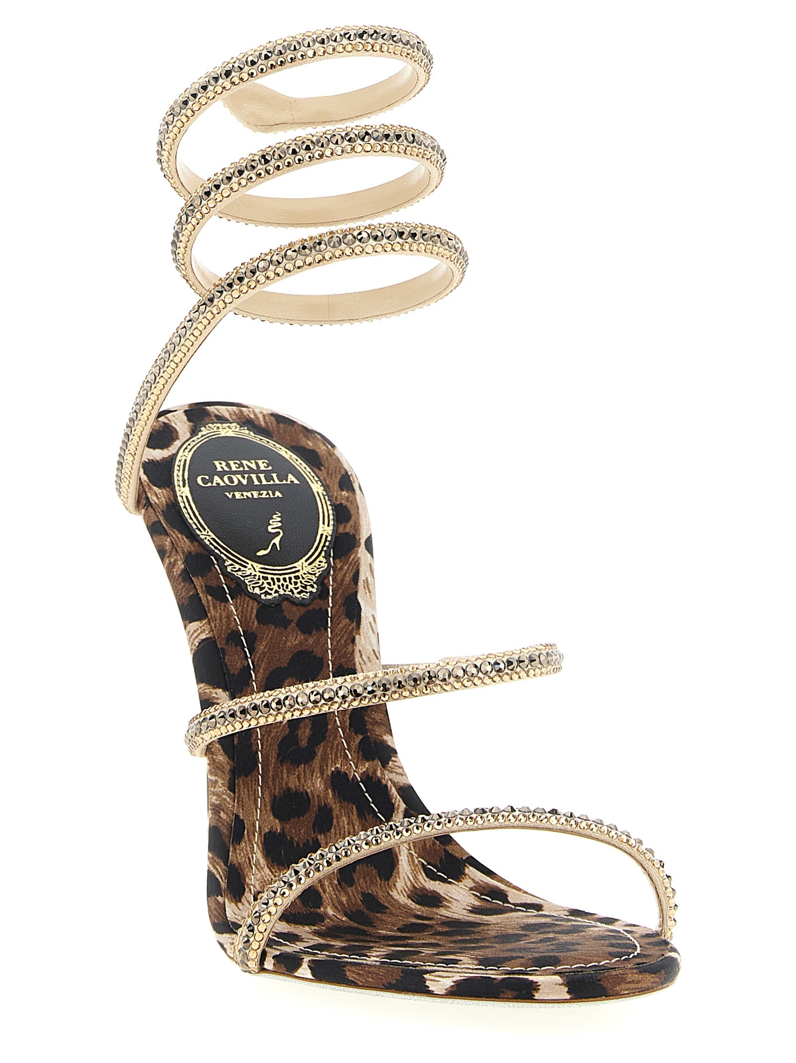 René Caovilla Women 'Cleo Leopard' Sandals RENE CAOVILLA