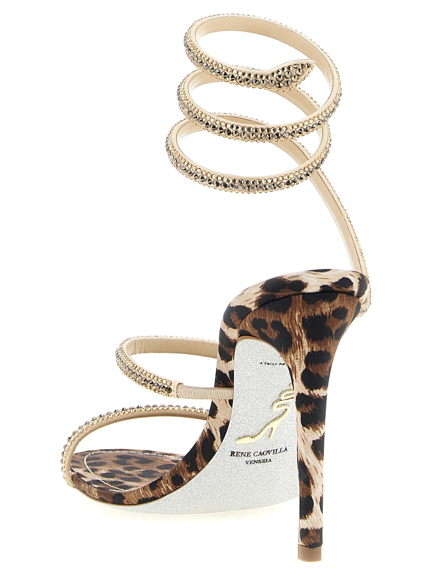 René Caovilla Women 'Cleo Leopard' Sandals RENE CAOVILLA