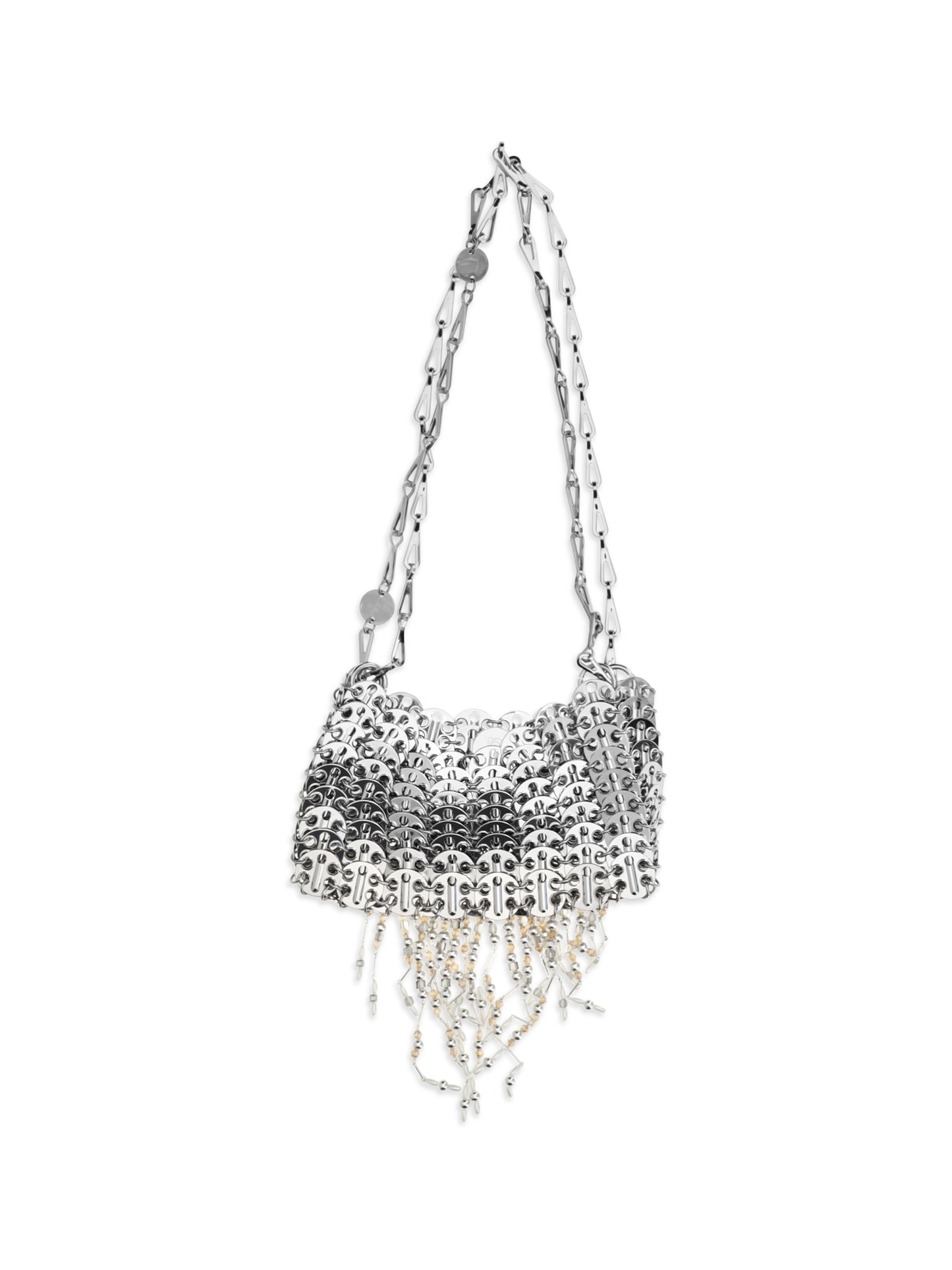 Rabanne Women Nano 1969 Pearl Fringe Shoulder Bag PACO RABANNE