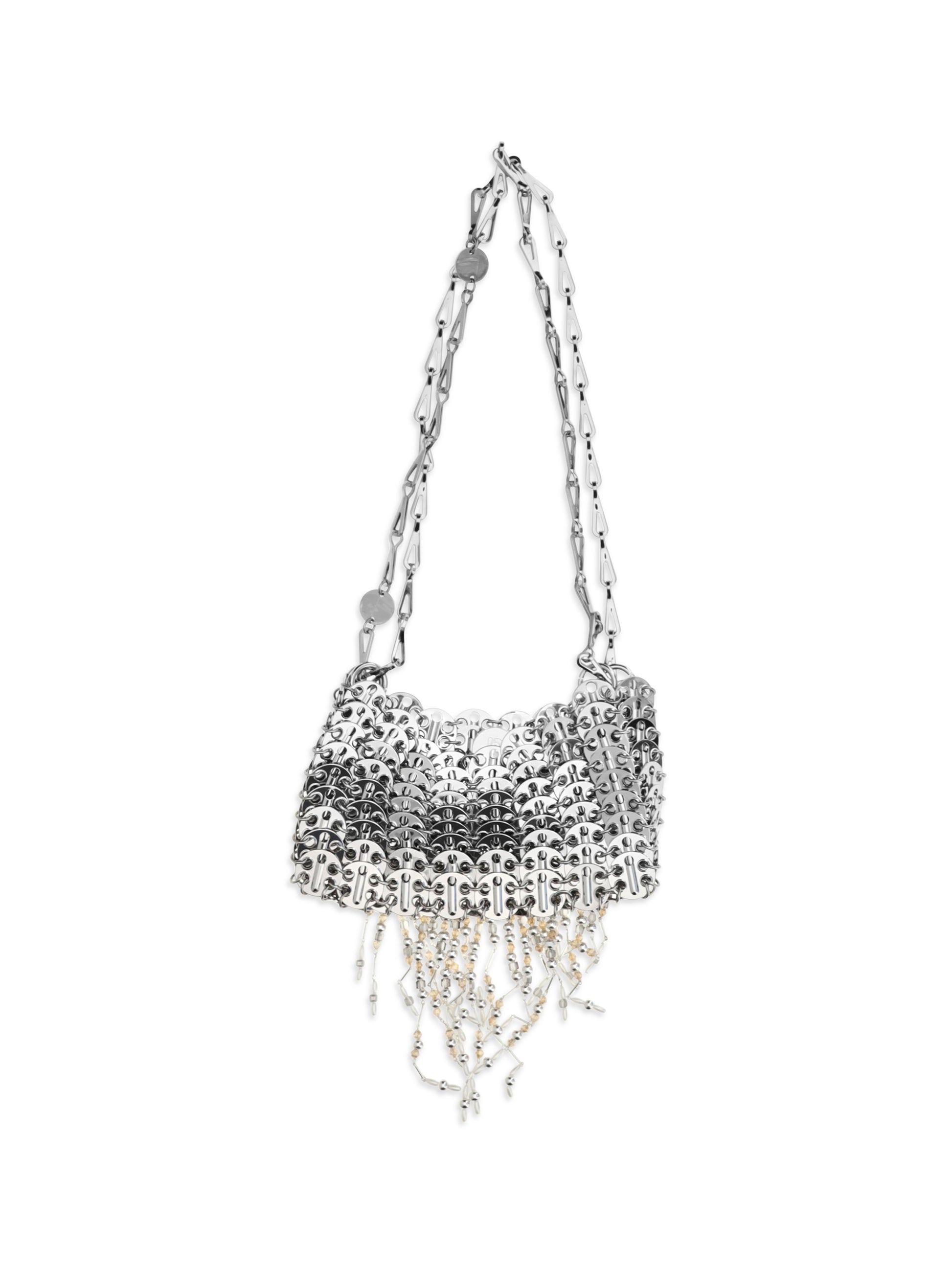 Rabanne Women Nano 1969 Pearl Fringe Shoulder Bag PACO RABANNE