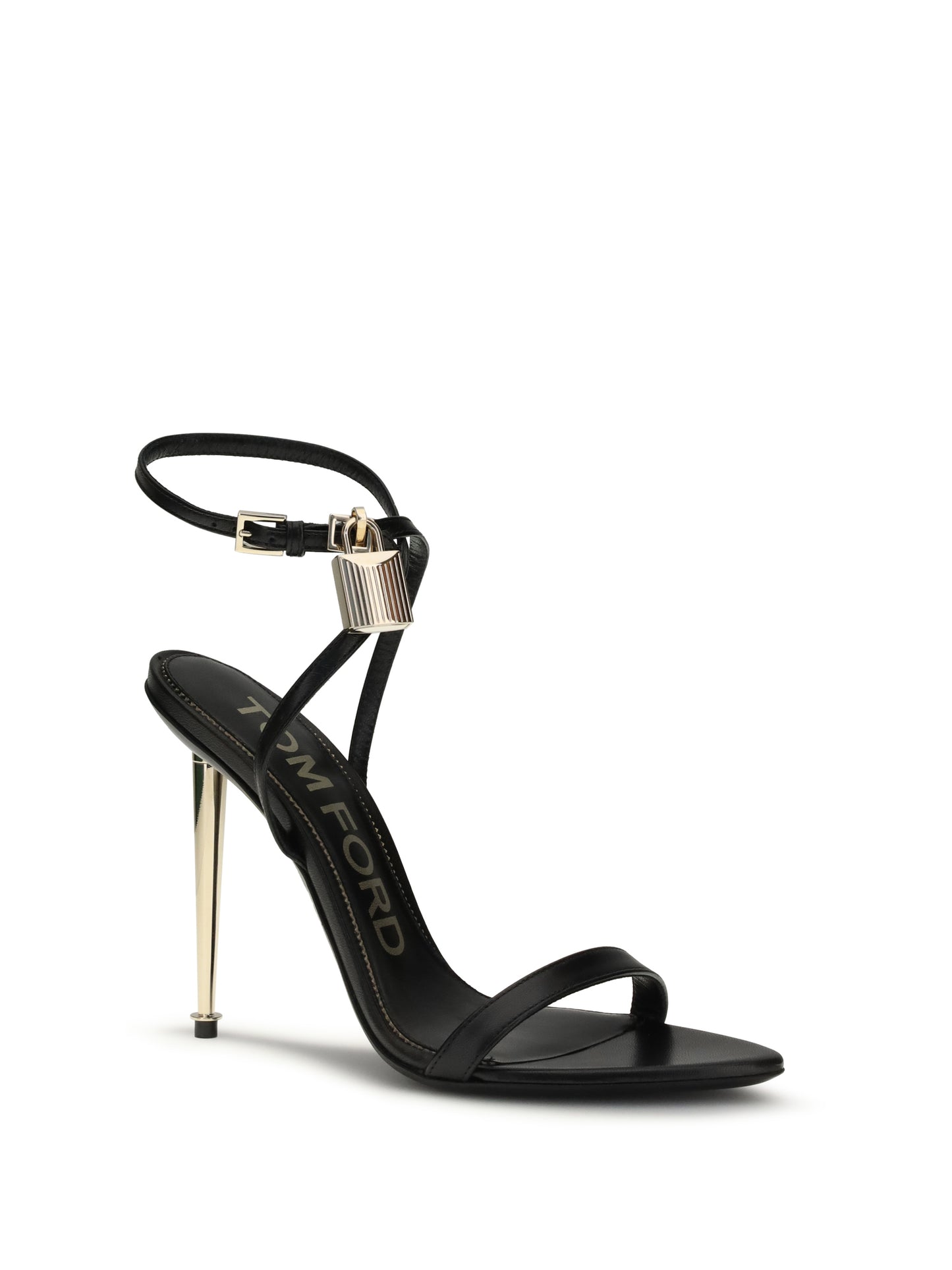 Tom Ford Women Padlock Pointy Naked Heeled Sandals TOM FORD