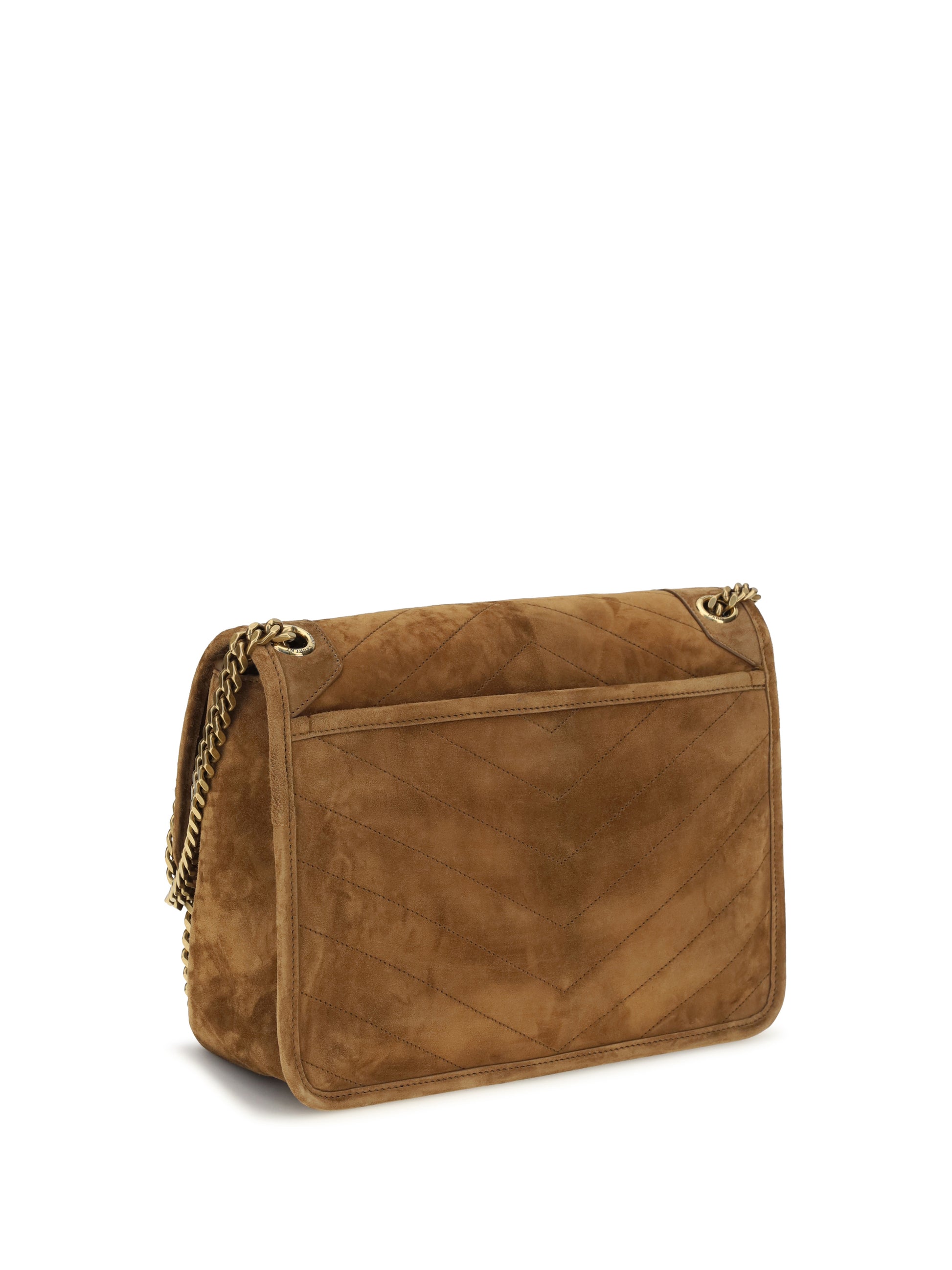 Saint Laurent Women Medium Niki Suede Shoulder Bag SAINT LAURENT