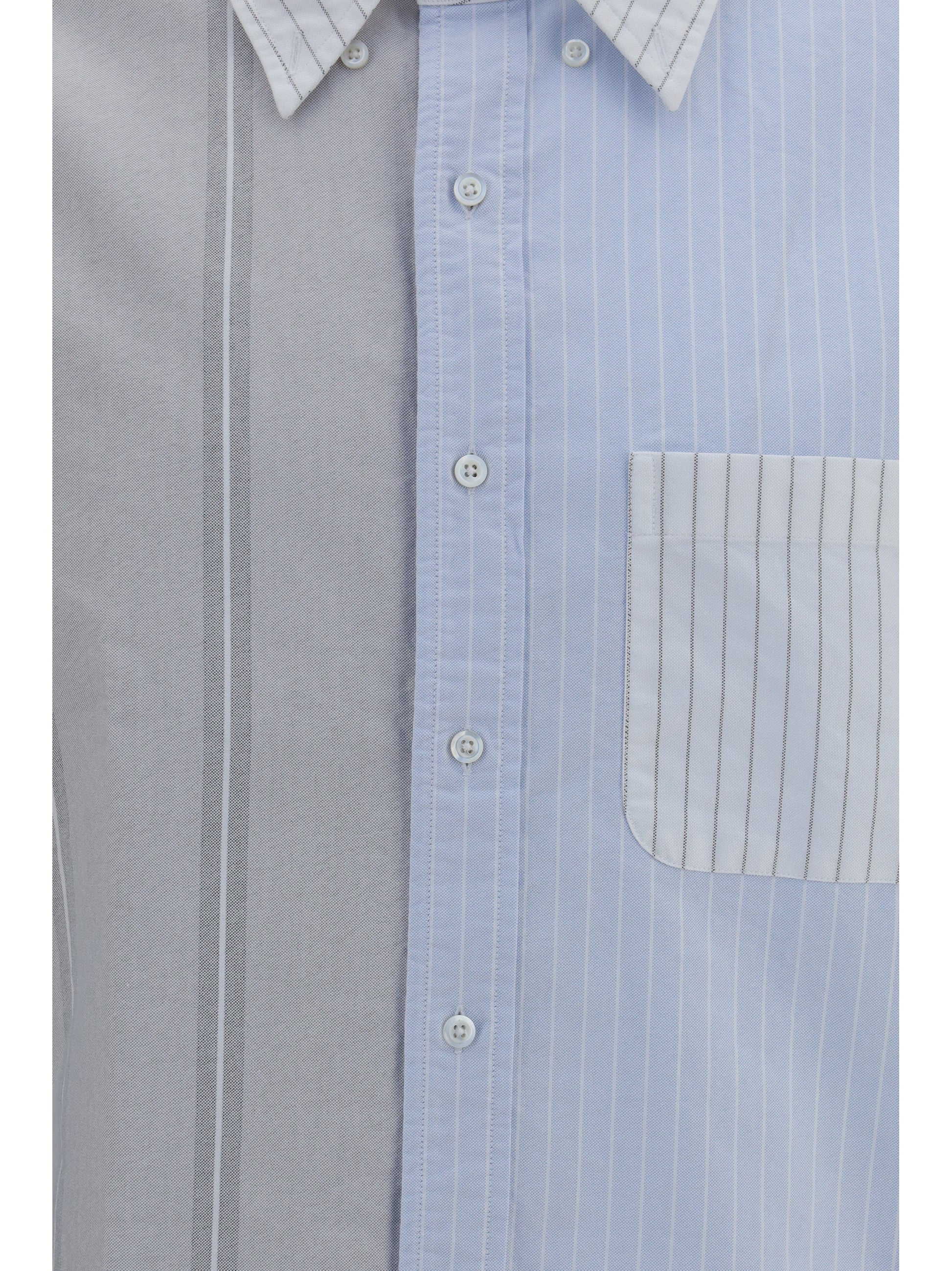 Thom Browne Men Funmix Striped Oxford Shirt THOM BROWNE