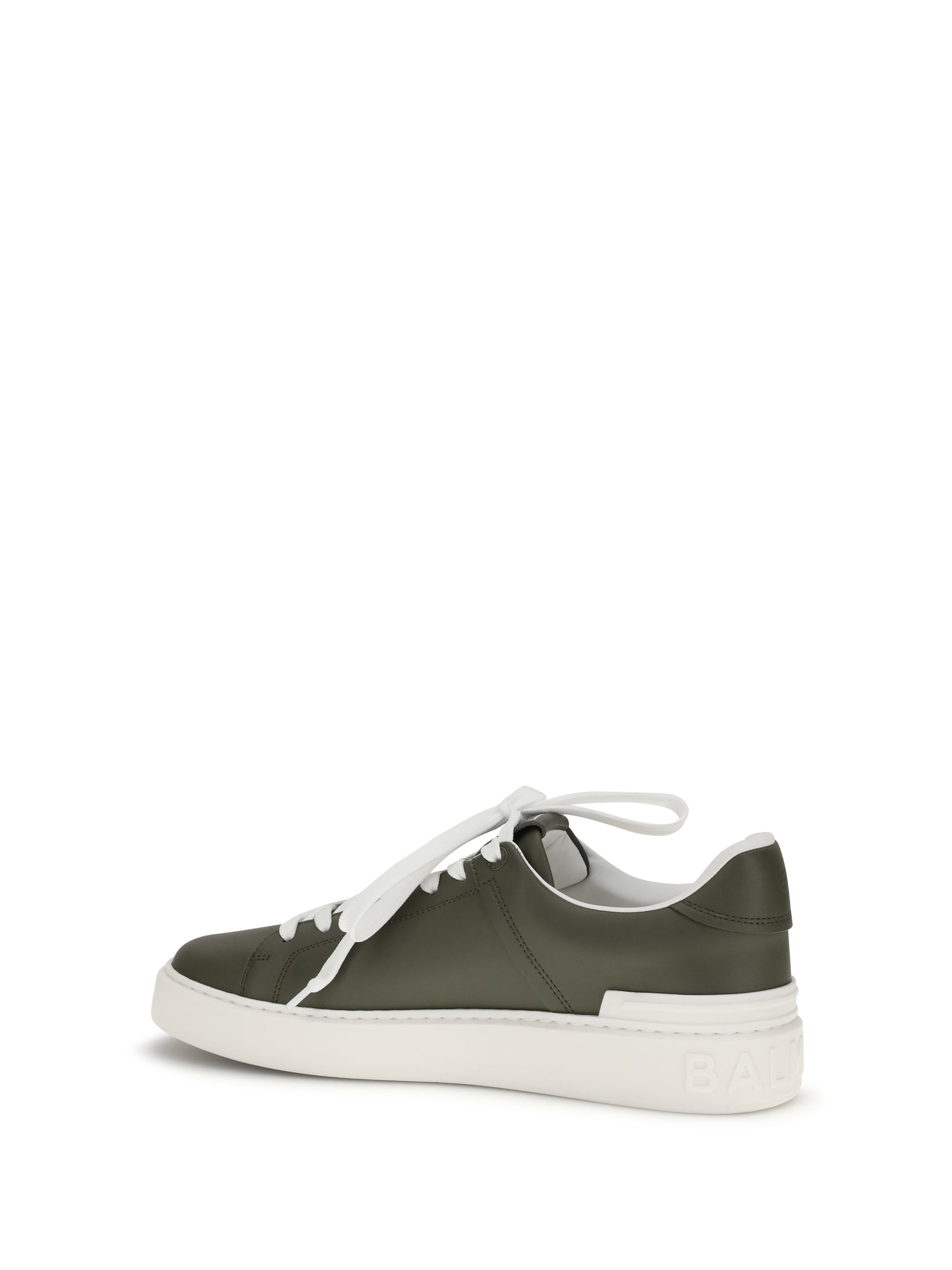 Balmain Men B-Court Sneakers In Calfskin Leather BALMAIN