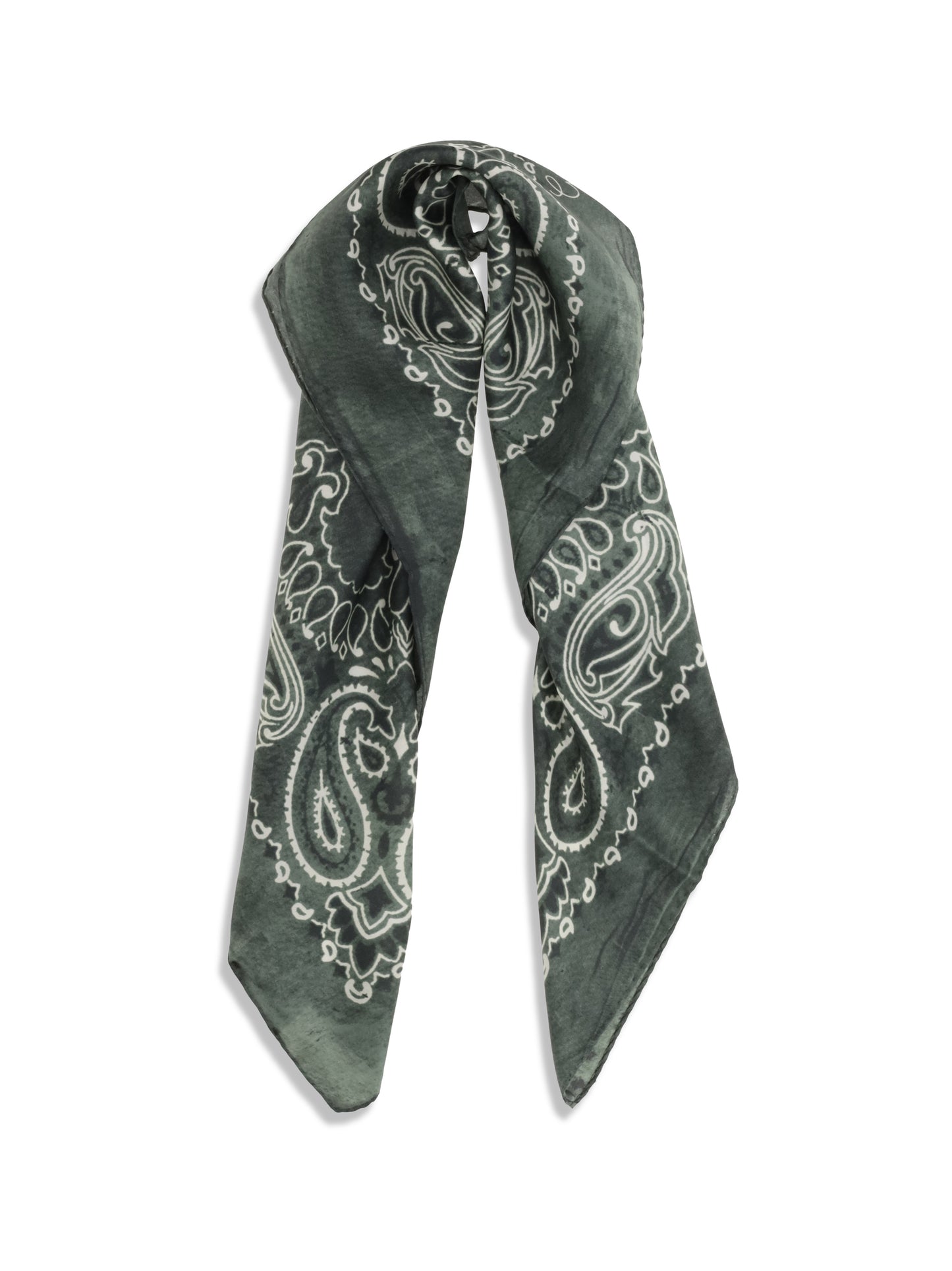 Golden Goose Women Golden Paisley Printed Silk Scarf GOLDEN GOOSE