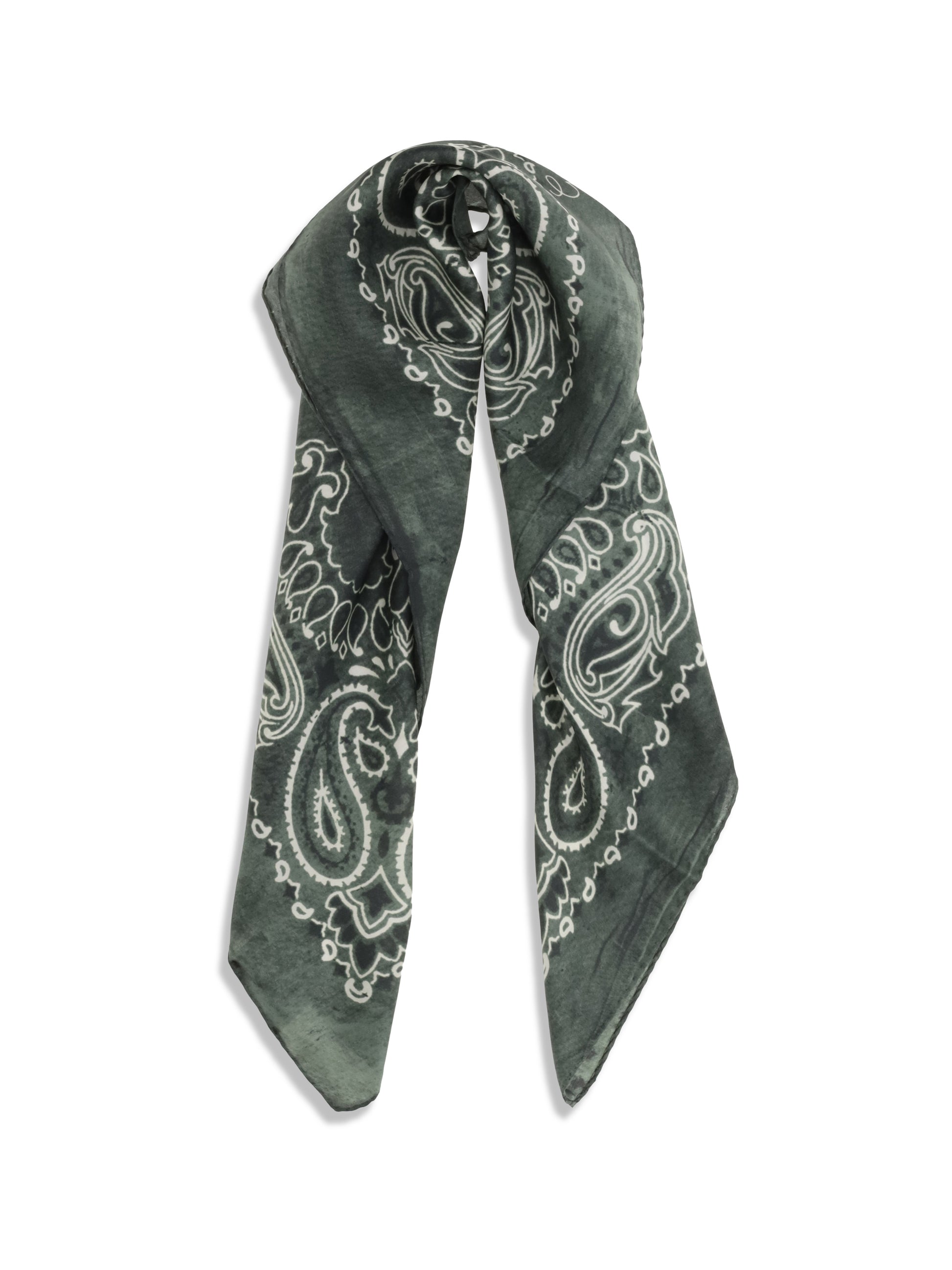 Golden Goose Women Golden Paisley Printed Silk Scarf GOLDEN GOOSE