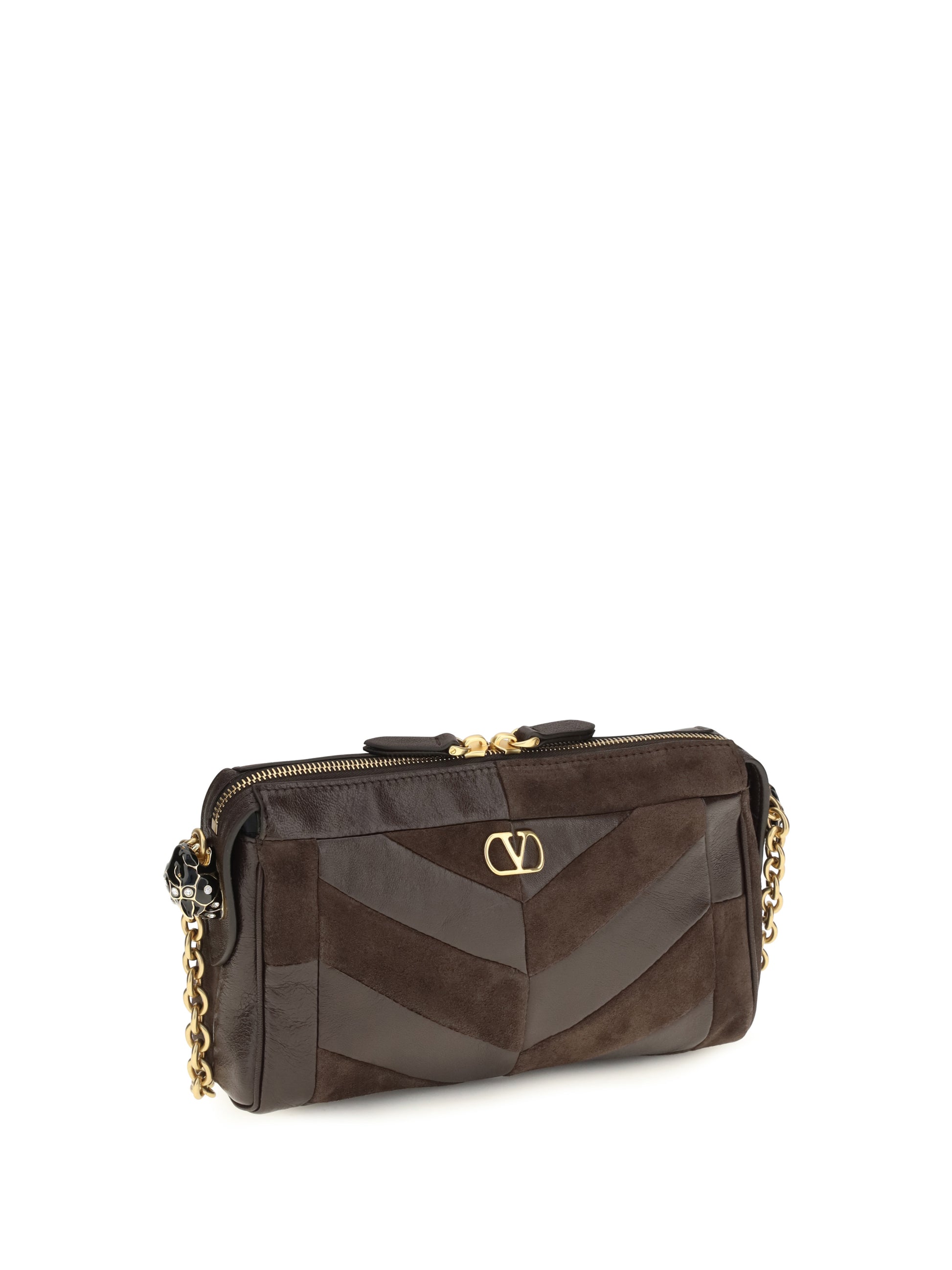 Valentino Garavani Women Panthea Shoulder Bag Chevron Pattern VALENTINO GARAVANI