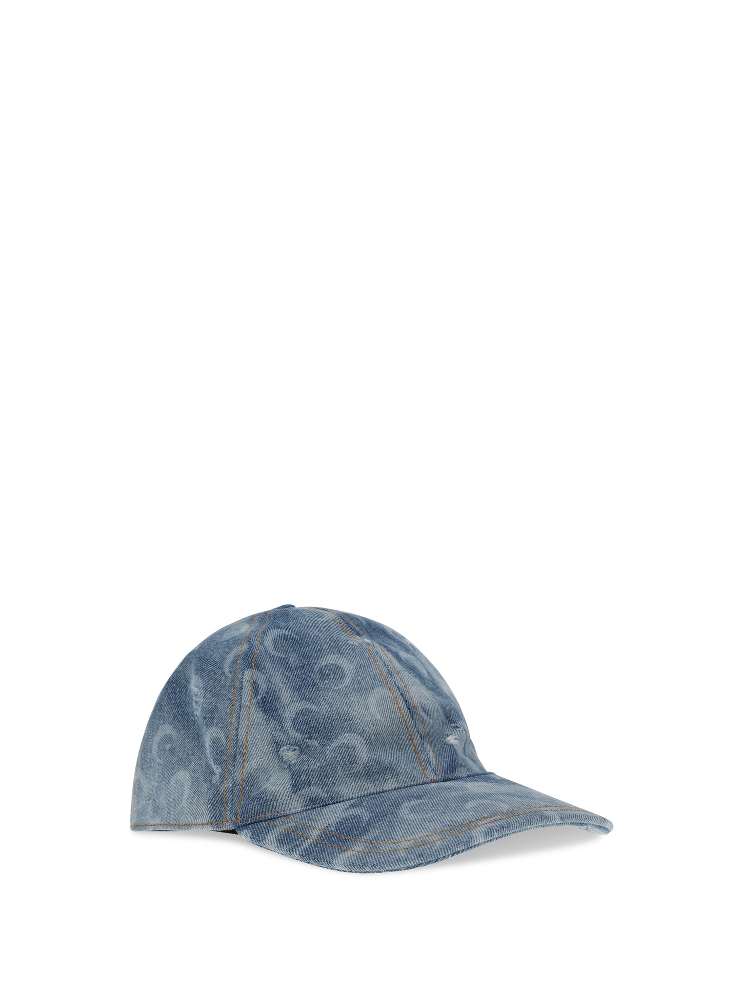 Marine Serre Women Moon Denim Baseball Cap MARINE SERRE