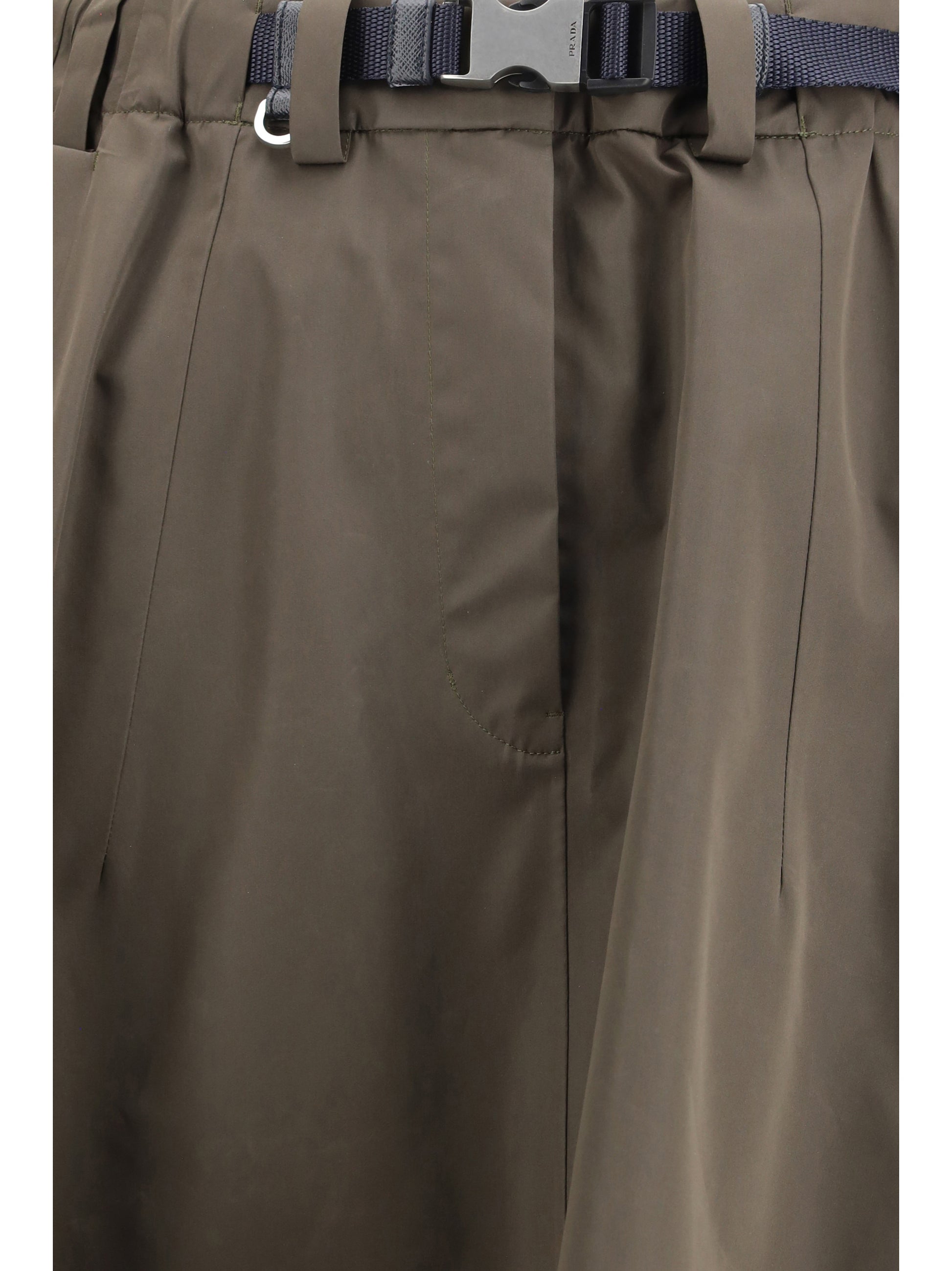 Prada Women Nylon Midi Skirt PRADA