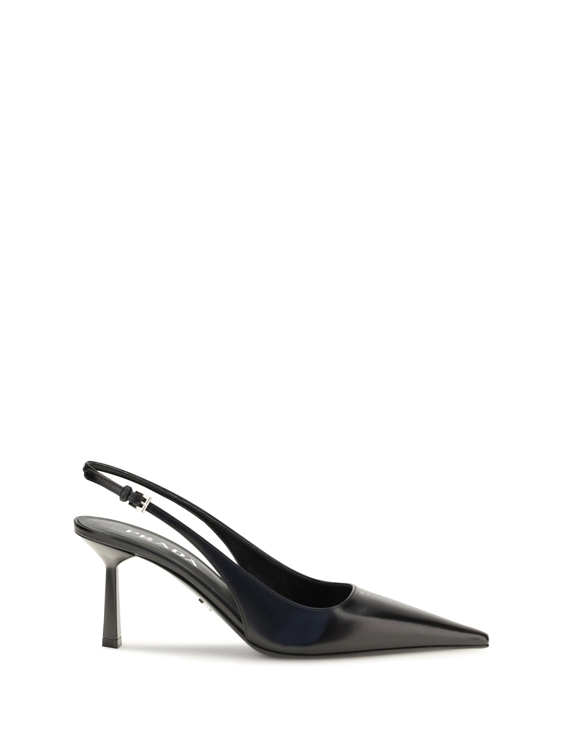 Prada Women Leather Slingback Pumps PRADA