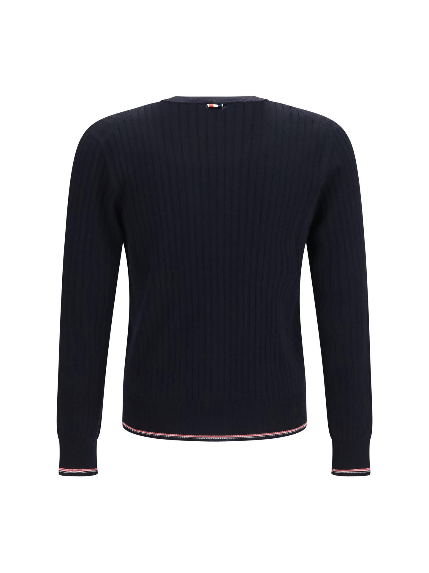 Thom Browne Men Ribbed Merino Wool Cardigan THOM BROWNE