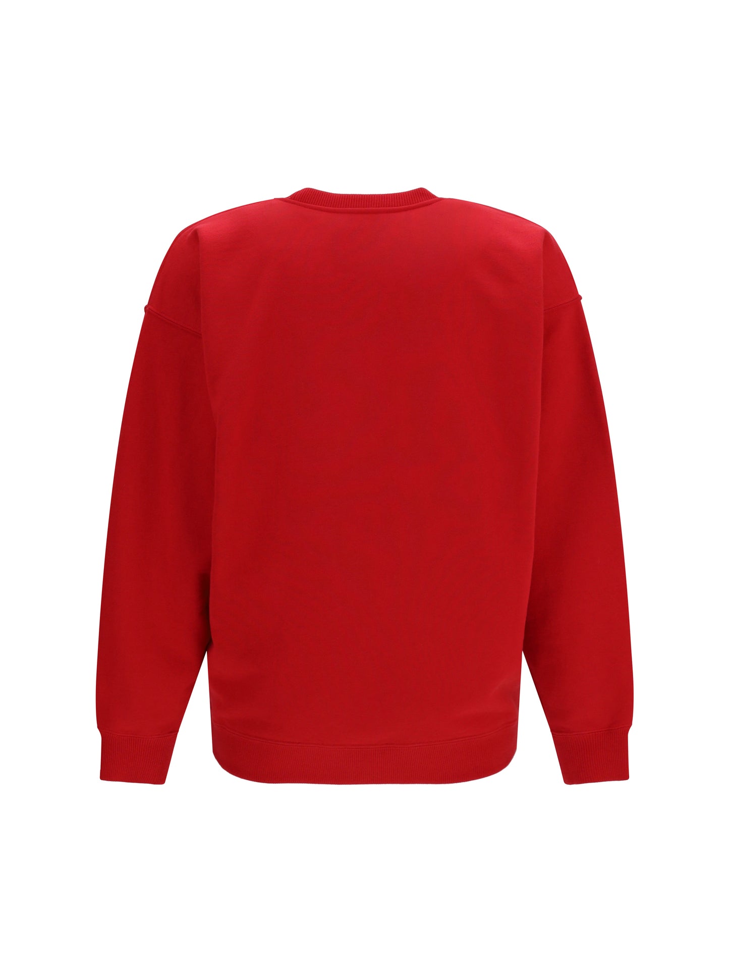 Saint Laurent Women Cotton Crewneck Sweatshirt With Saint Laurent Paris Embroidery SAINT LAURENT