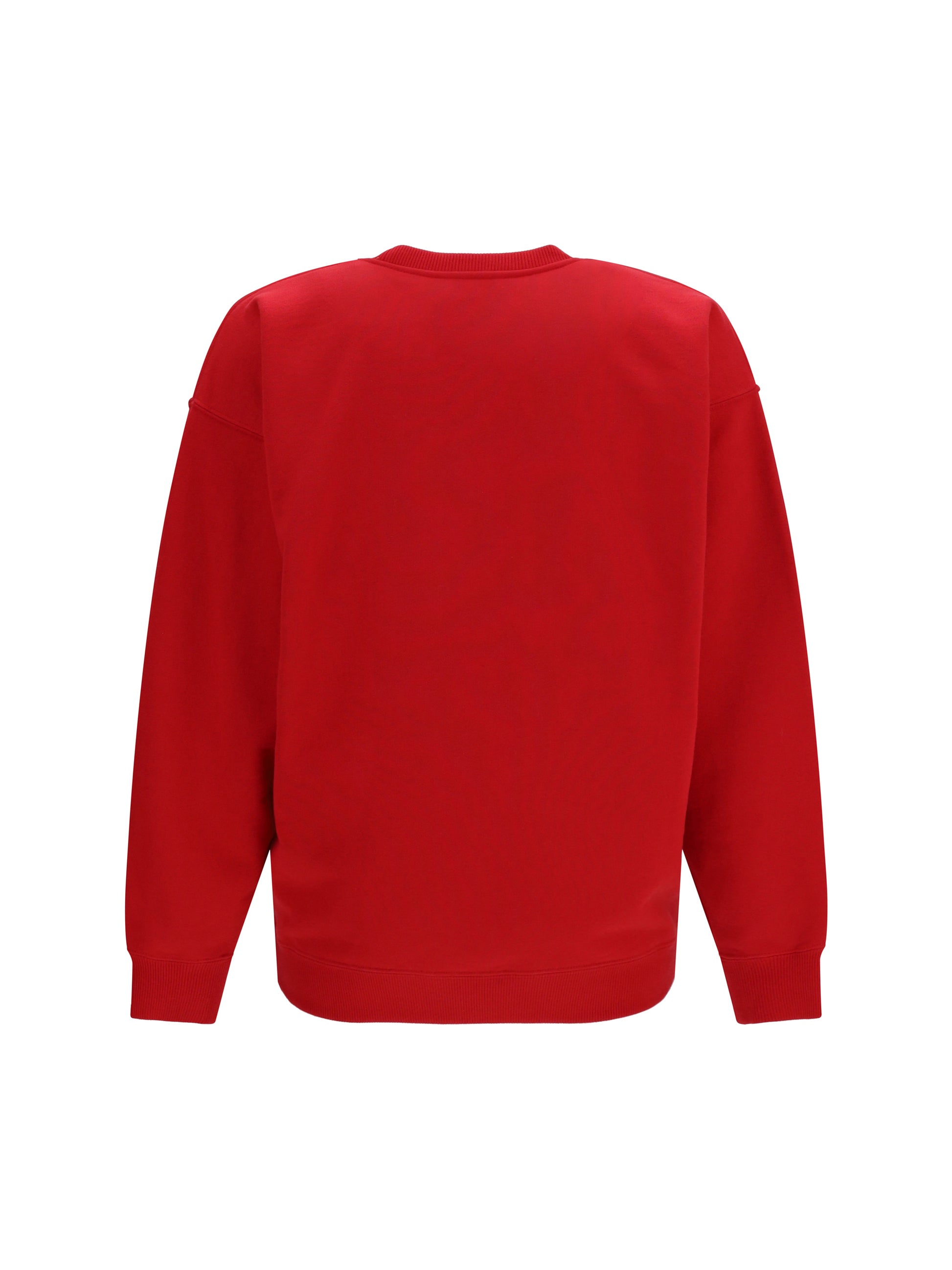 Saint Laurent Women Cotton Crewneck Sweatshirt With Saint Laurent Paris Embroidery SAINT LAURENT