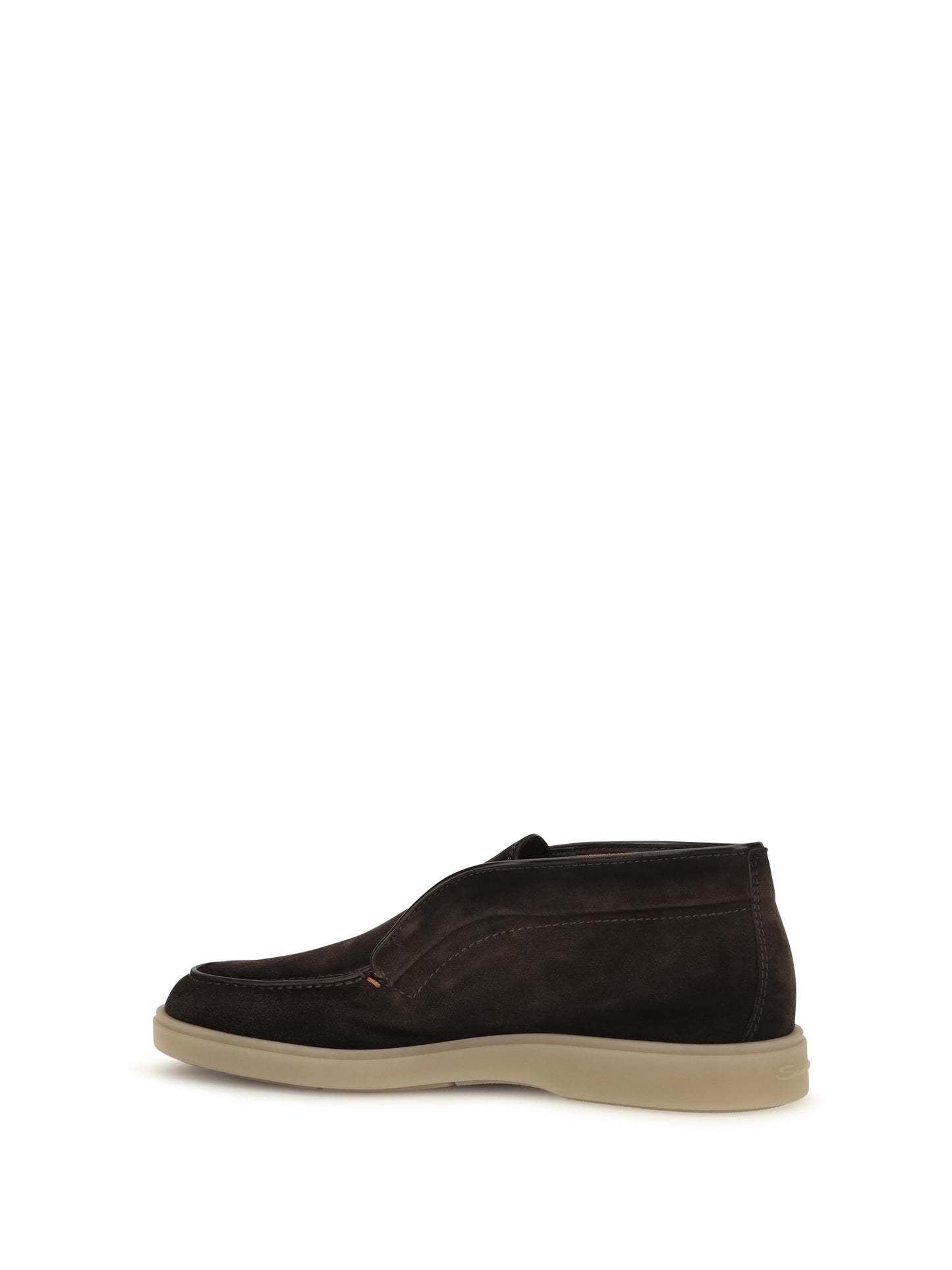 Santoni Men Digits Suede Loafers SANTONI