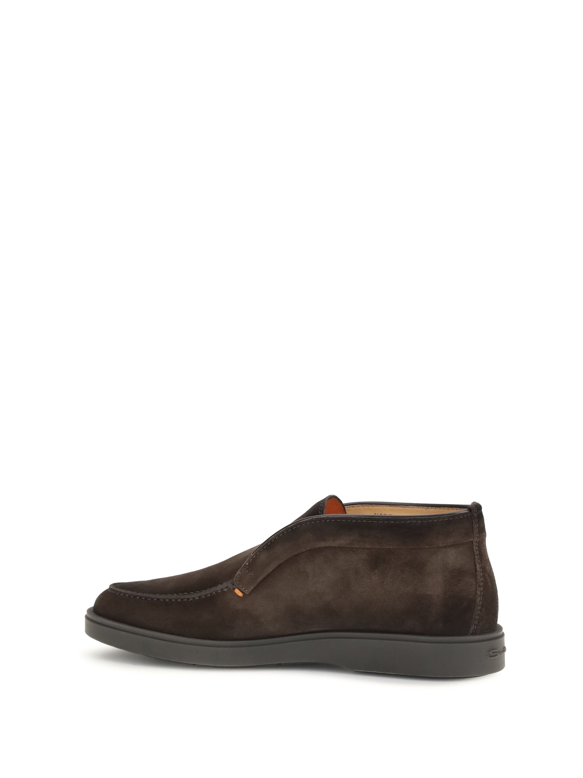 Santoni Men Suede Slip-On Ankle Boots SANTONI