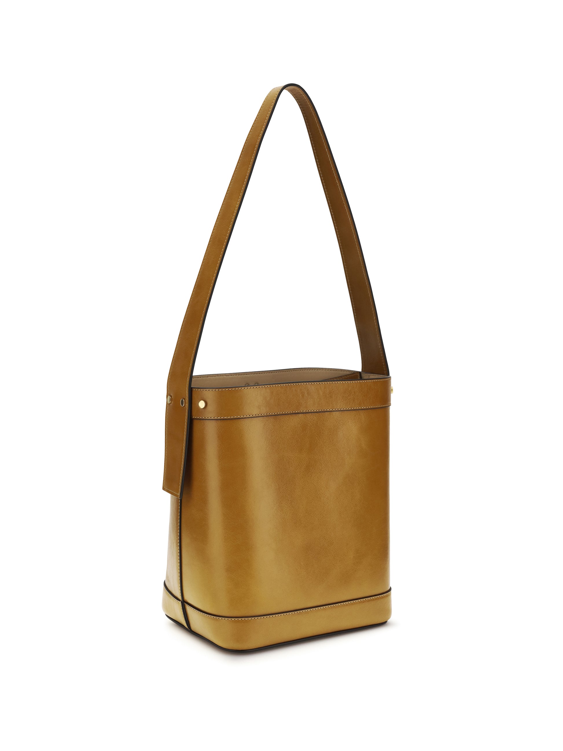 Versace Women Small Leather Pivot Bucket Bag VERSACE