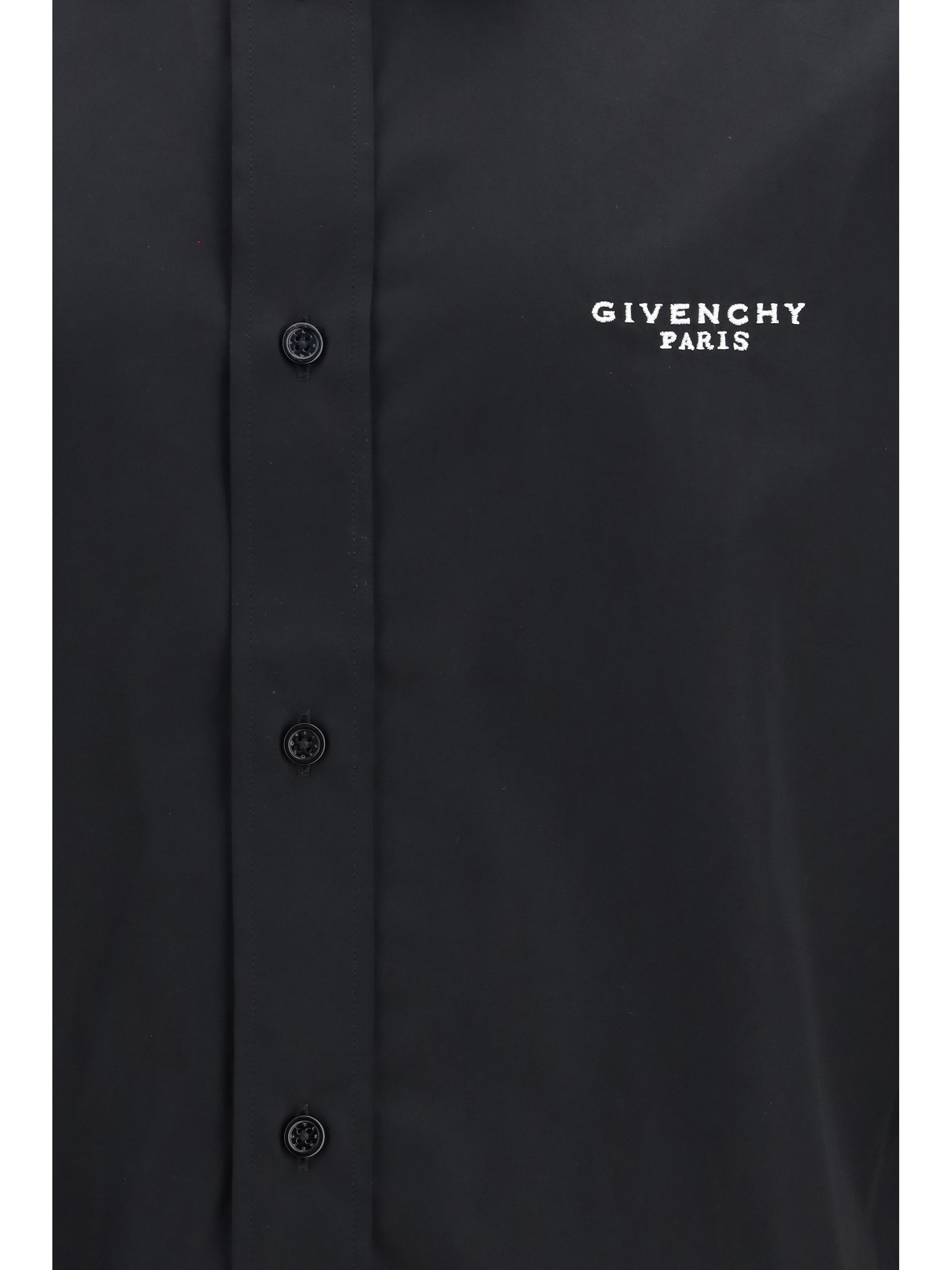 Givenchy Men Embroidered Poplin Shirt GIVENCHY