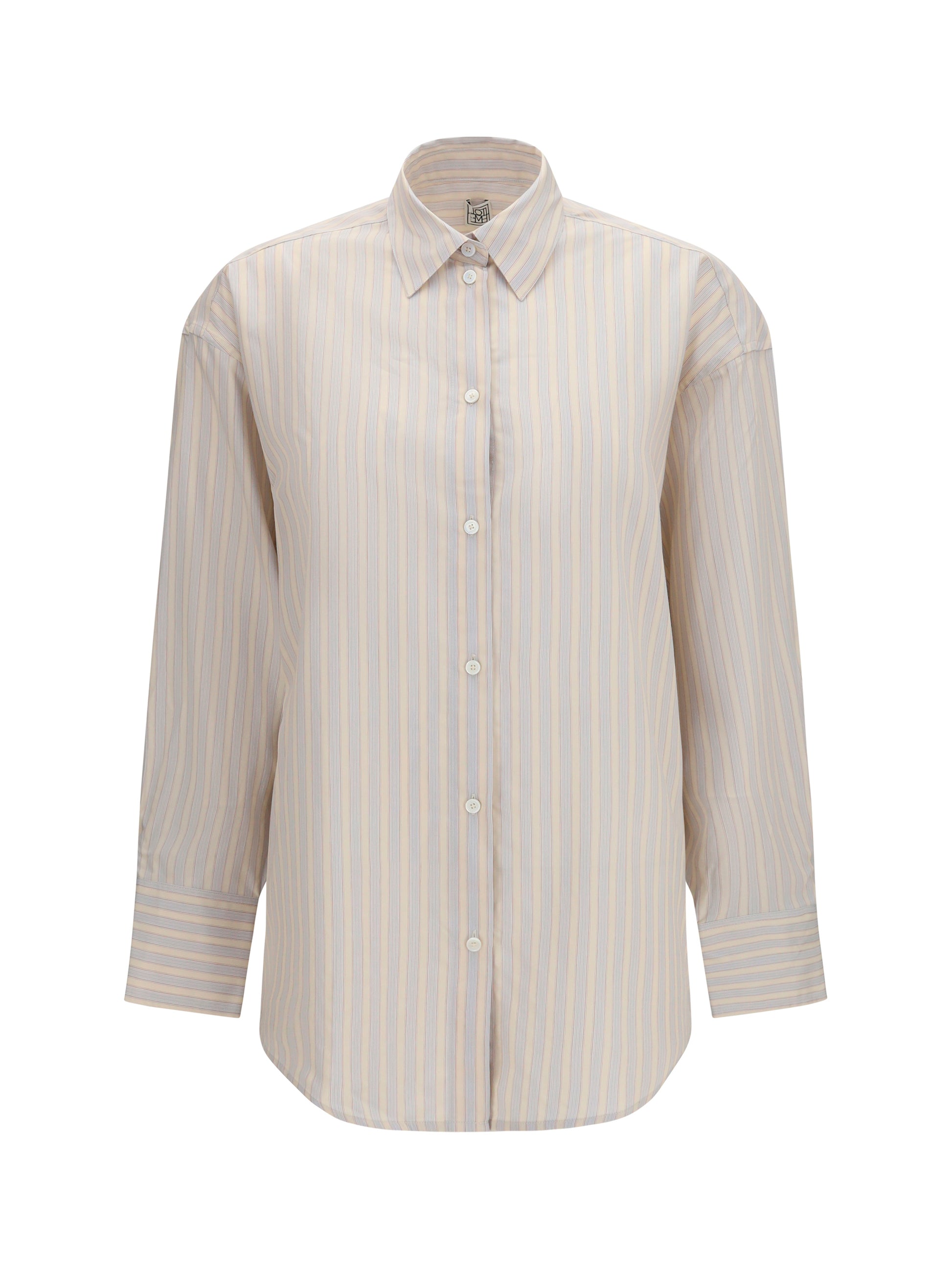 Toteme Women Oversized Striped Shirt In Cotton TOTEME