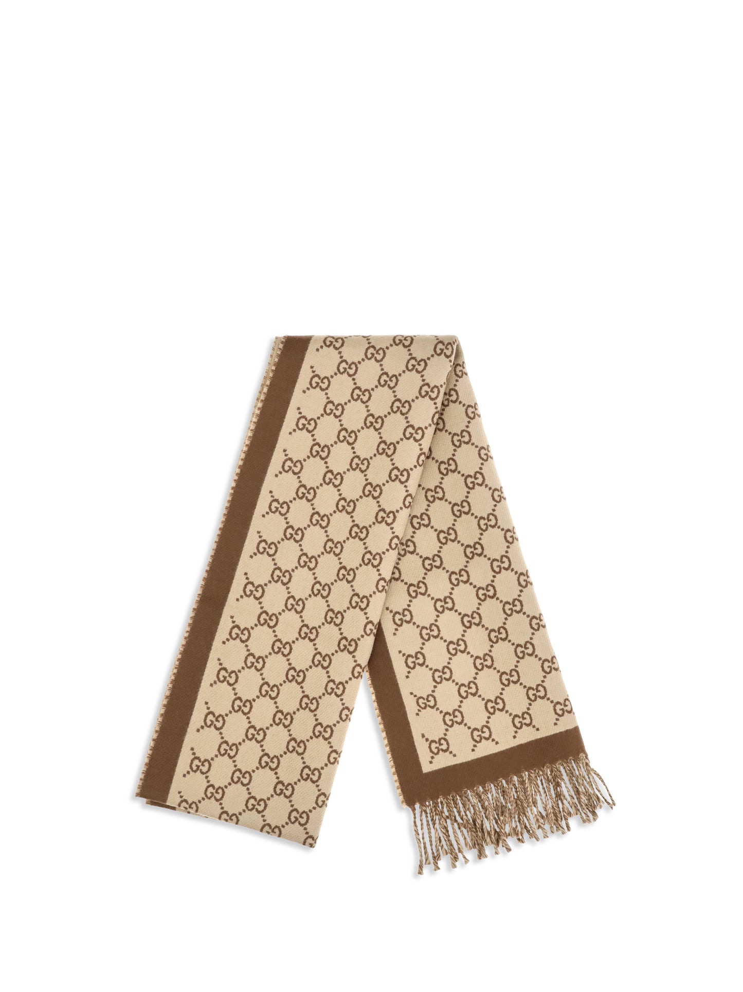 Gucci Women Gg All-Over Wool Scarf GUCCI