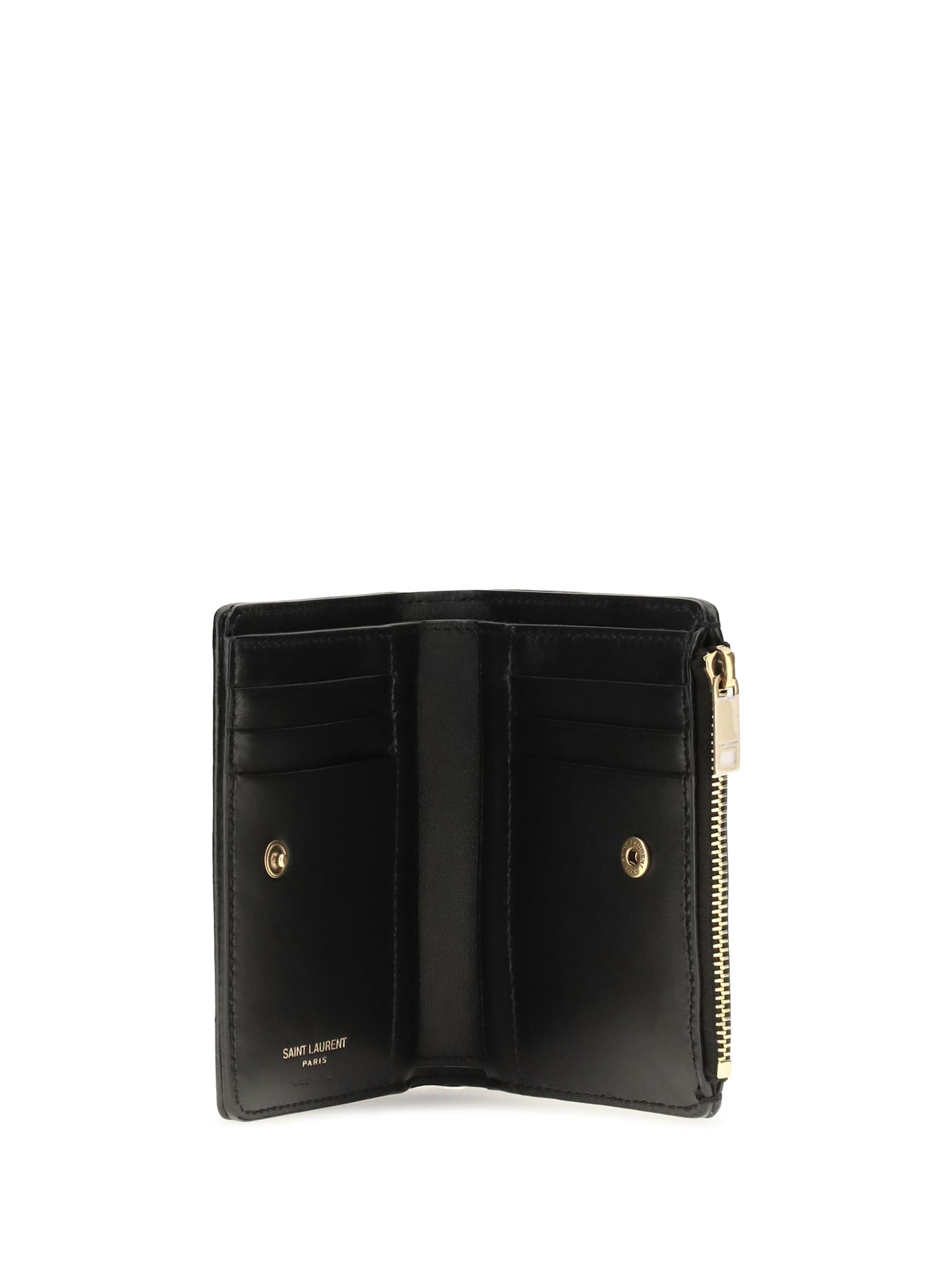 Saint Laurent Women Niki Vintage Leather Bifold Wallet SAINT LAURENT
