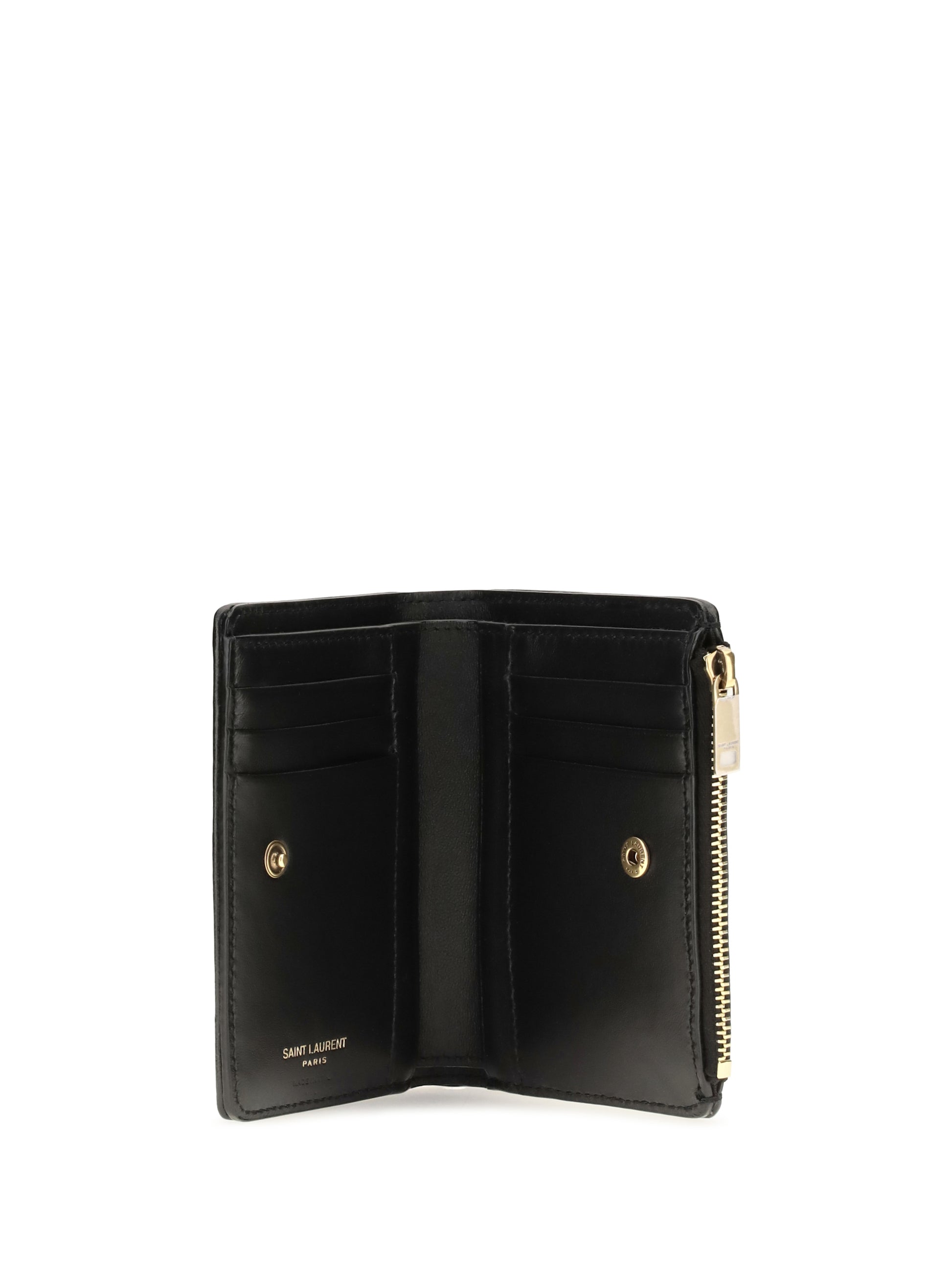 Saint Laurent Women Niki Vintage Leather Bifold Wallet SAINT LAURENT