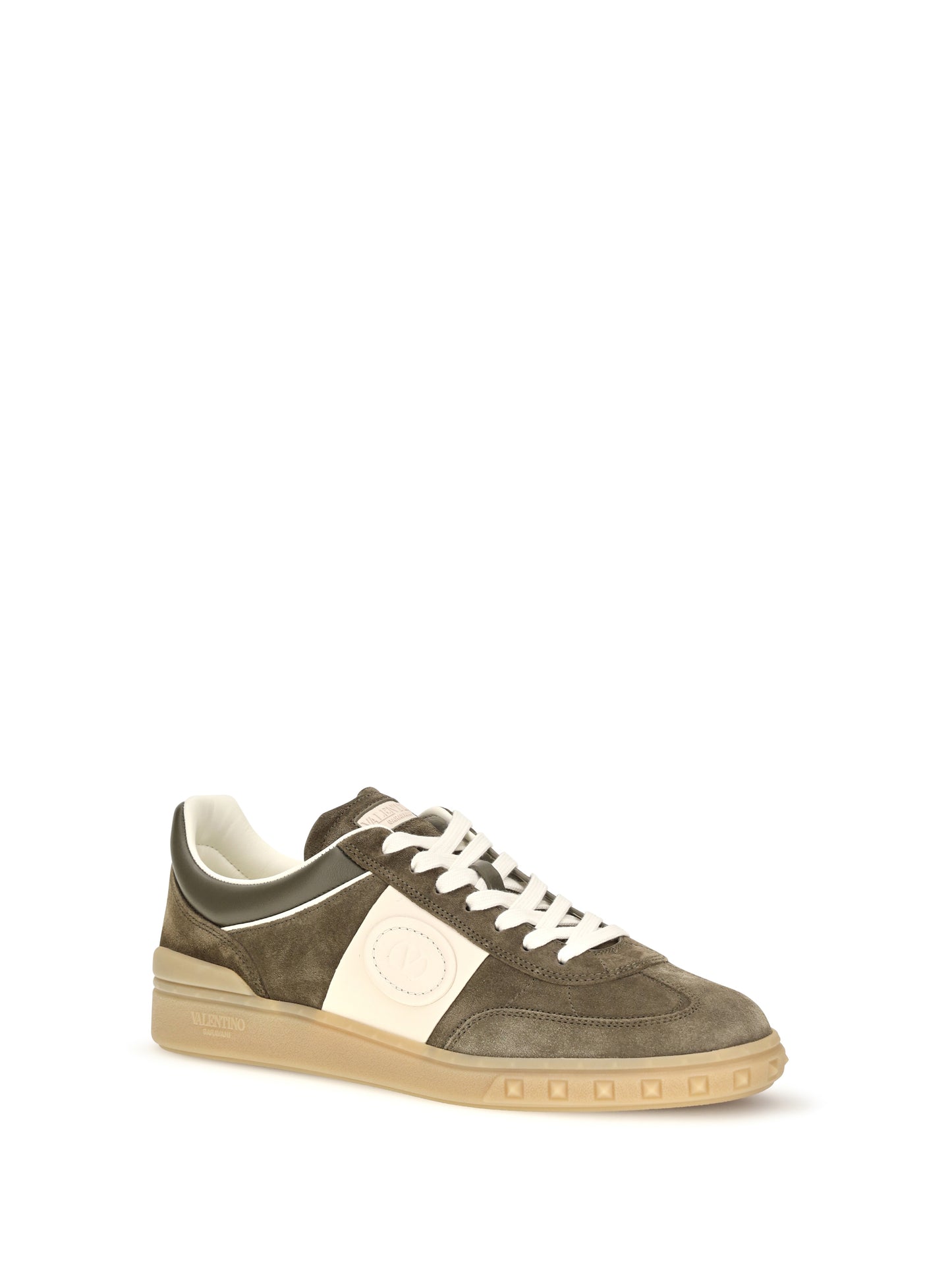 Valentino Garavani Men Low Top Upvillage Sneakers In Suede Split Leather And Nappa Calfskin VALENTINO GARAVANI