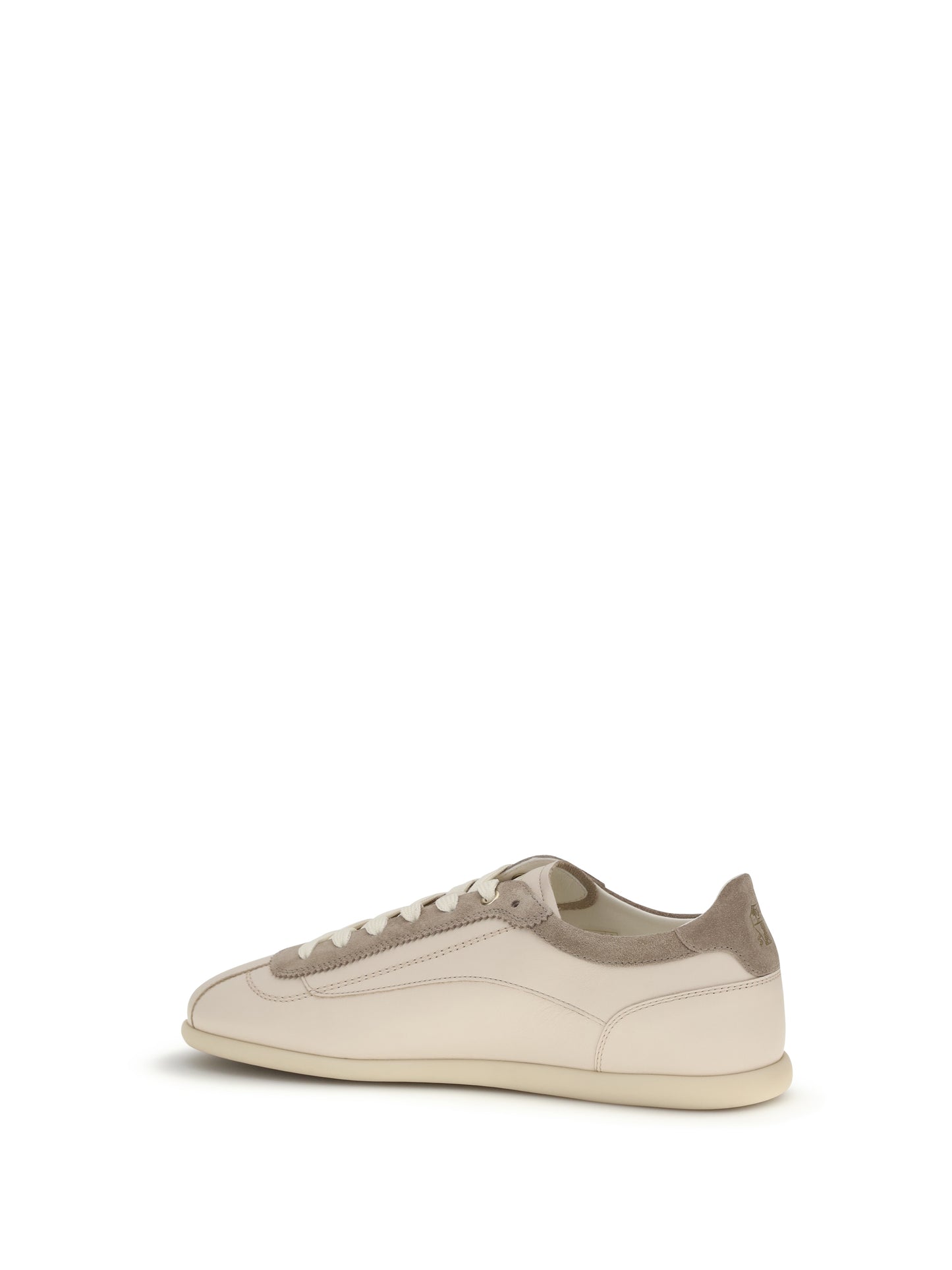 Brunello Cucinelli Men Leather And Suede Sneakers With Slim Sole BRUNELLO CUCINELLI