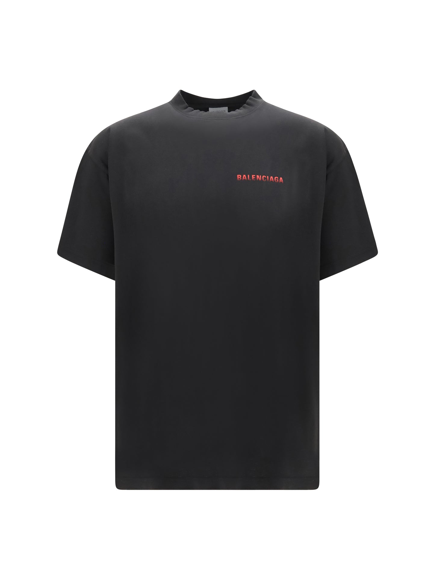 Balenciaga Men Cotton Logo T-Shirt BALENCIAGA