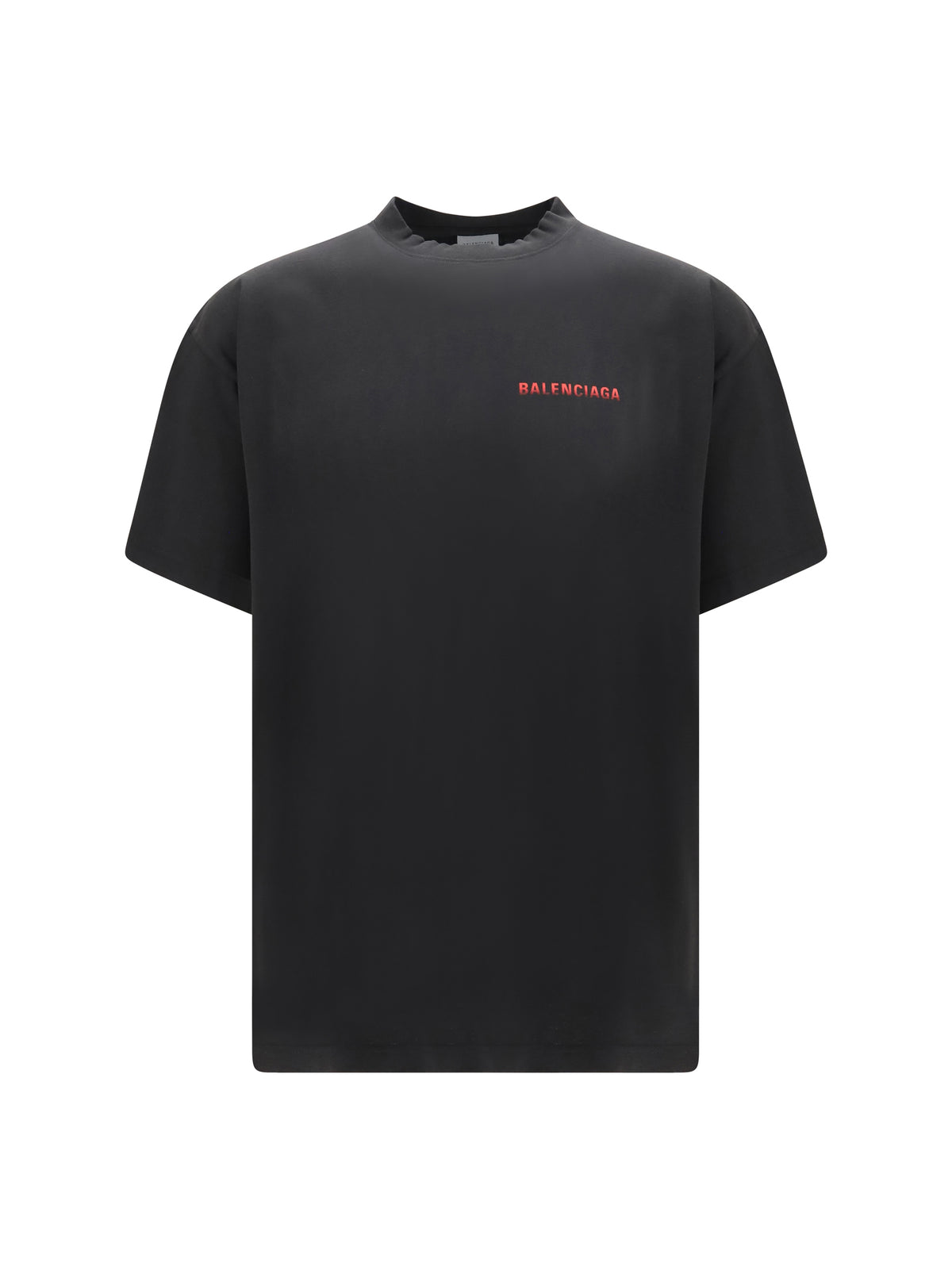Balenciaga Men Cotton Logo T-Shirt BALENCIAGA