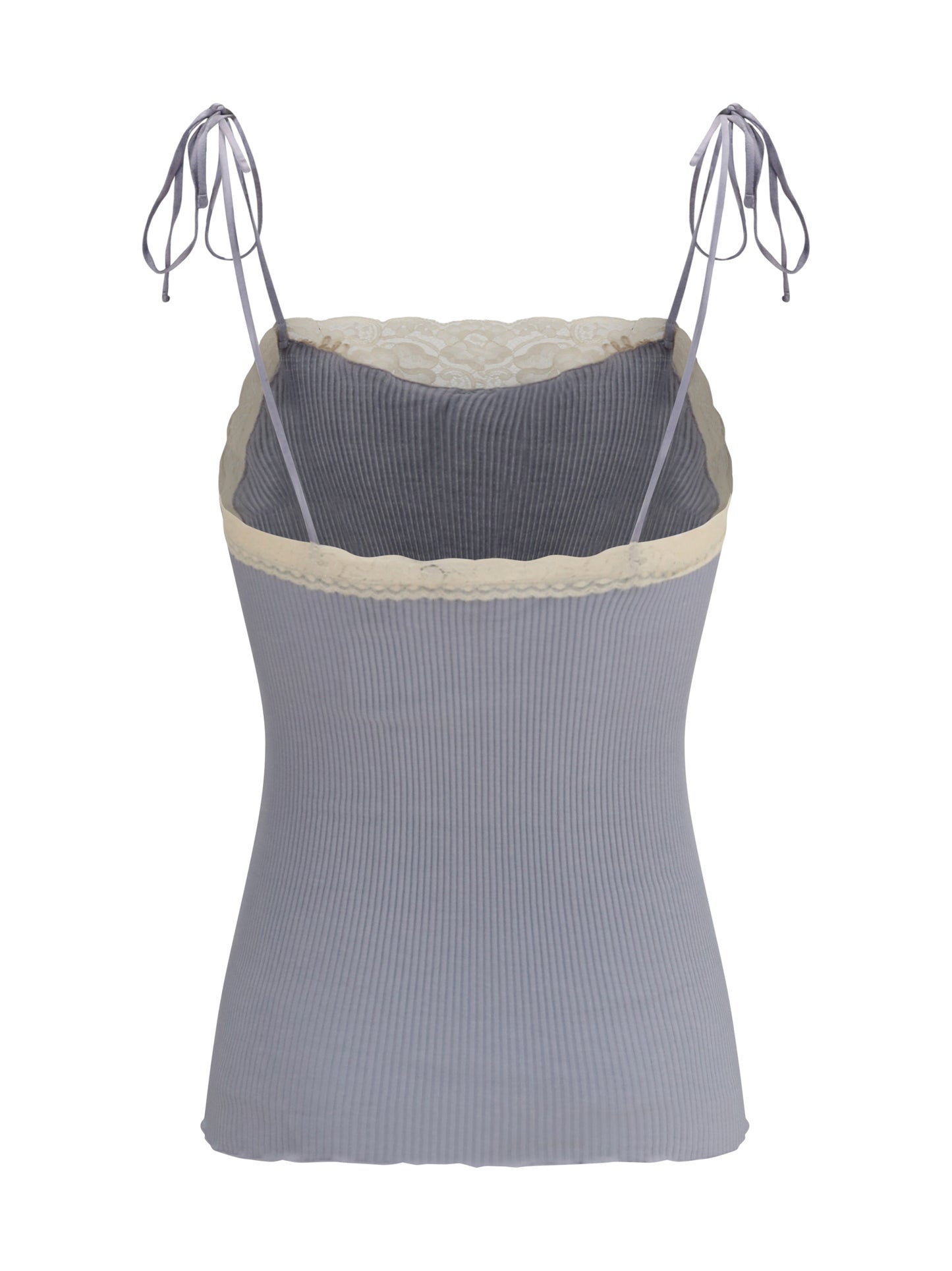 Chloé Women Jersey And Lace Thin Strap Top CHLOE