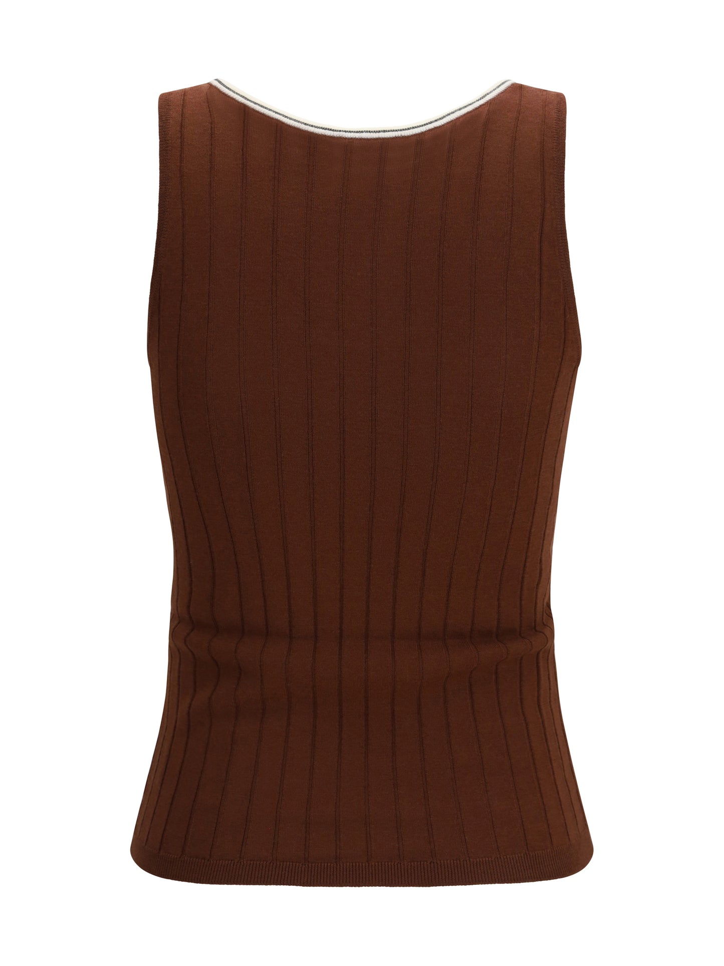 Brunello Cucinelli Women Ribbed Jersey Top BRUNELLO CUCINELLI
