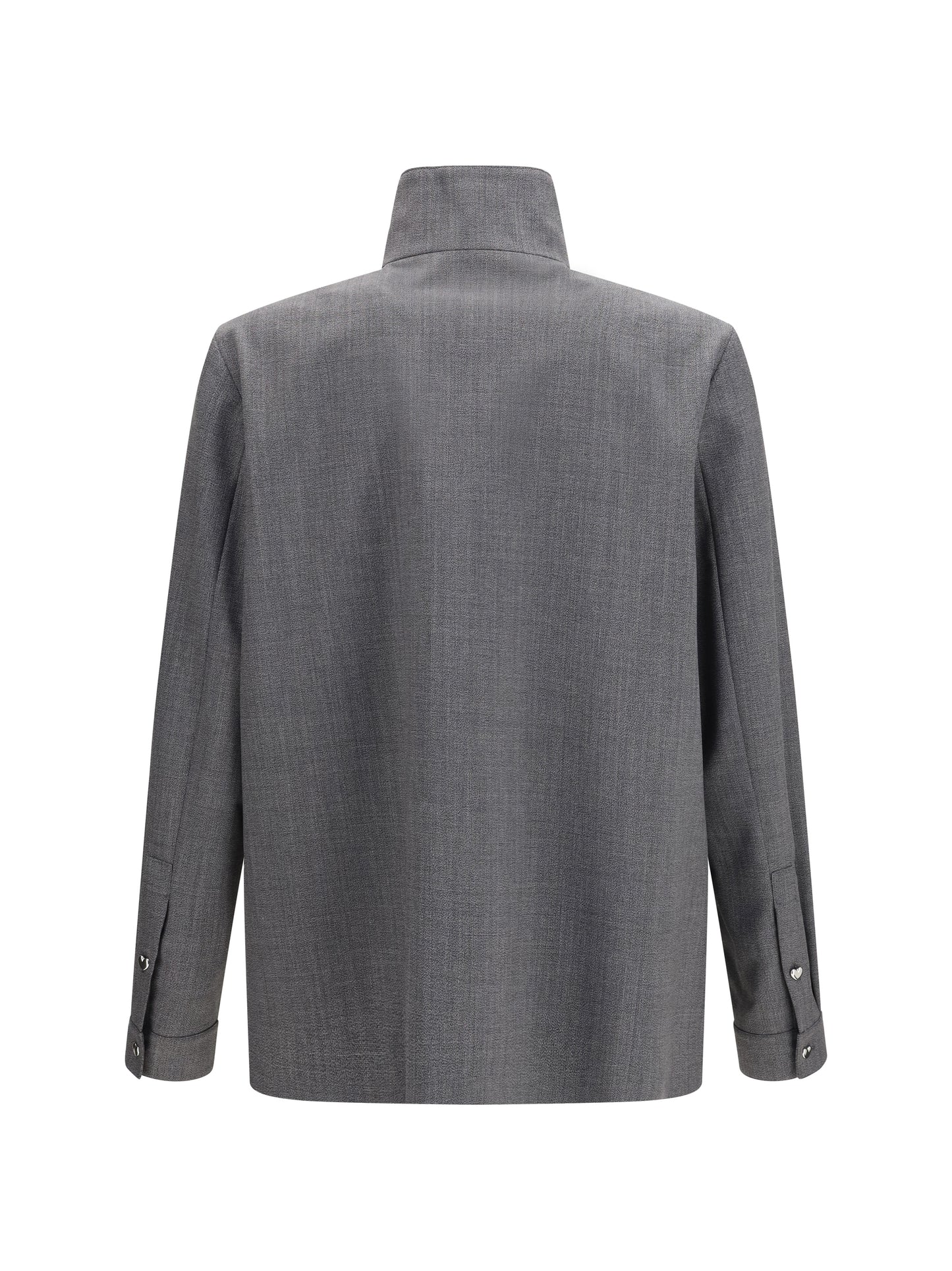 Valentino Men Mouliné Wool Shirt Jacket VALENTINO