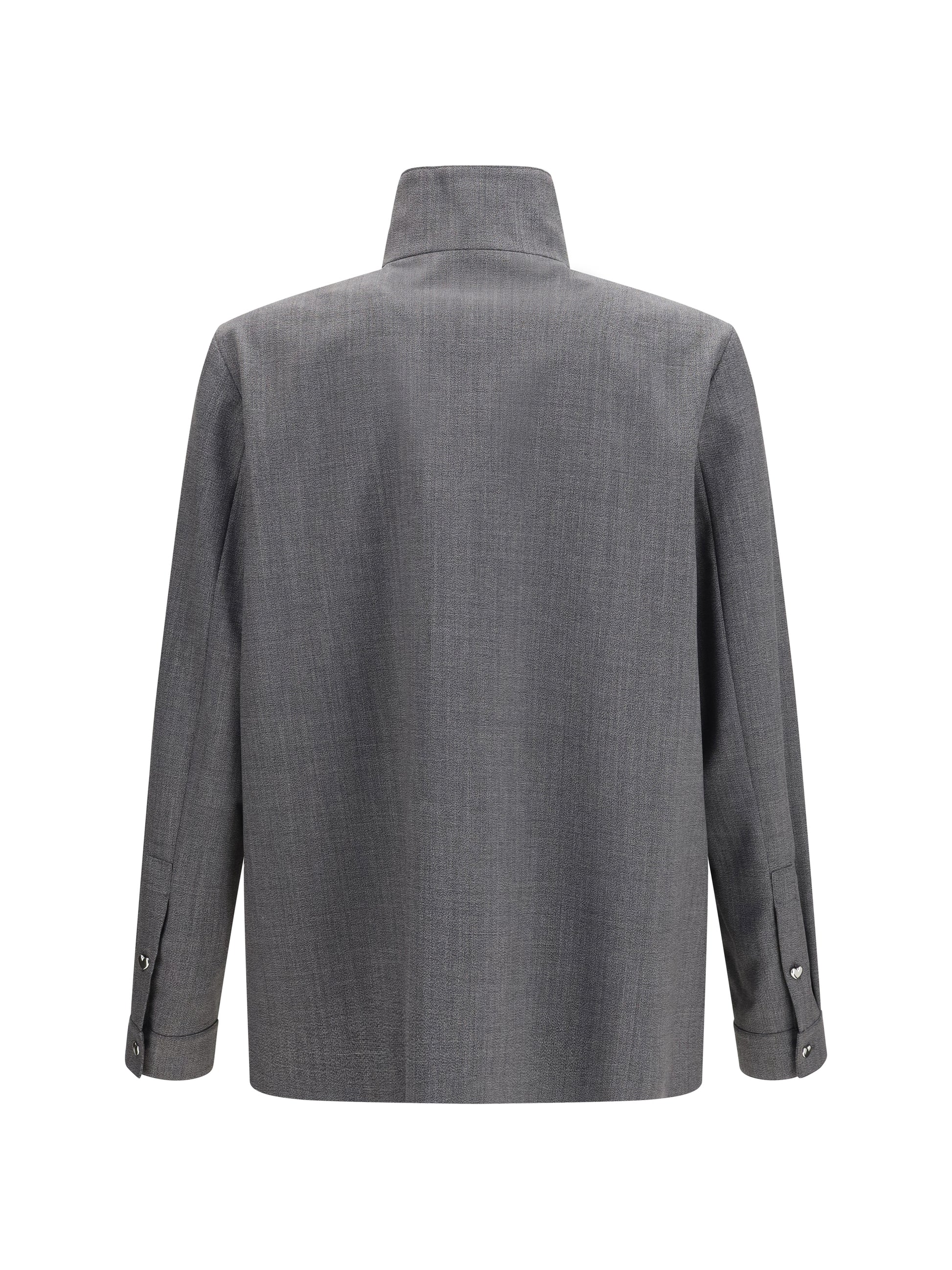 Valentino Men Mouliné Wool Shirt Jacket VALENTINO