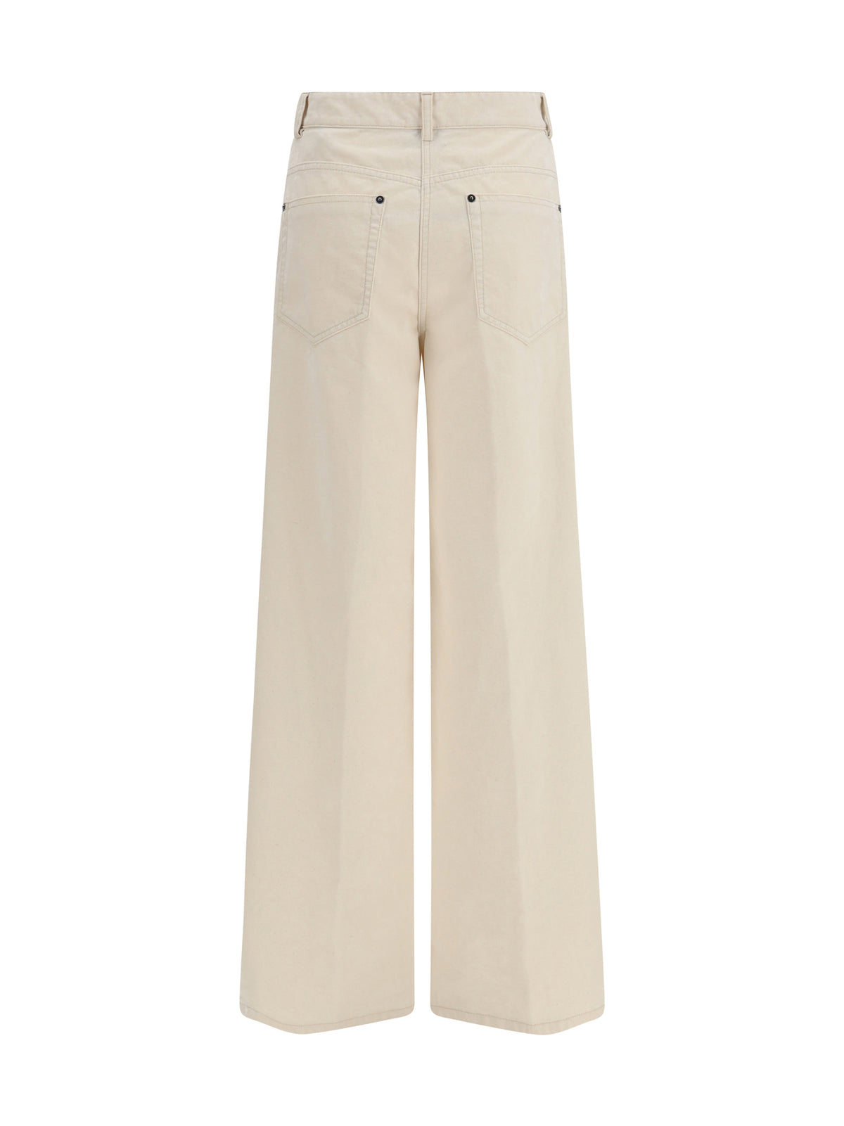 Forte_Forte Women Wide Leg Jeans In Flocked Denim FORTE FORTE