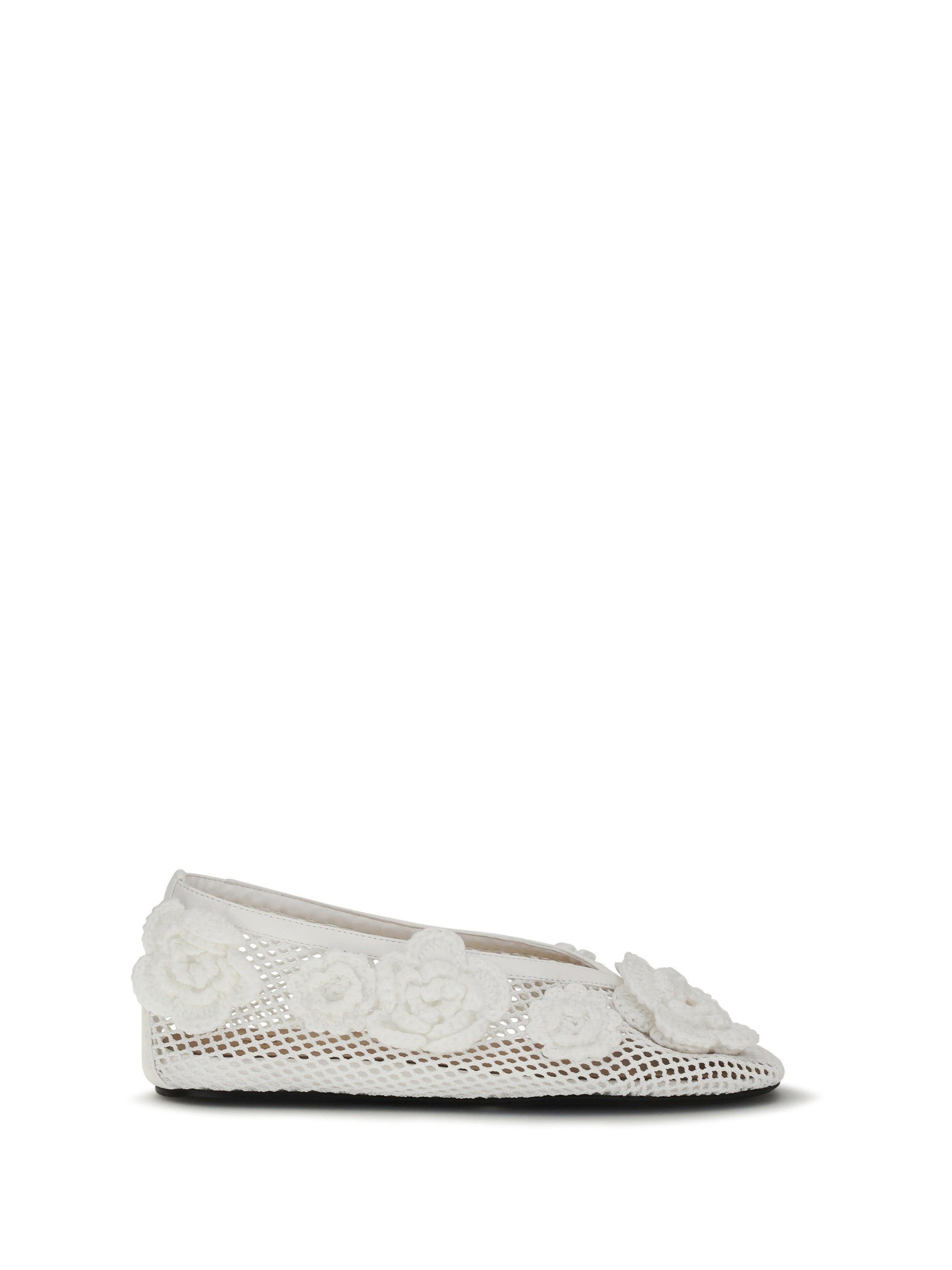 Ganni Women Jenny Mesh Ballerinas GANNI