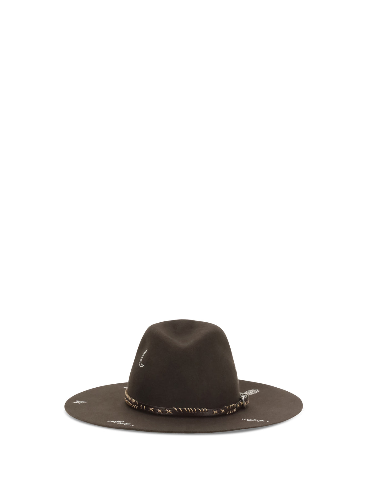 Golden Goose Women Embroidered Wool Fedora GOLDEN GOOSE