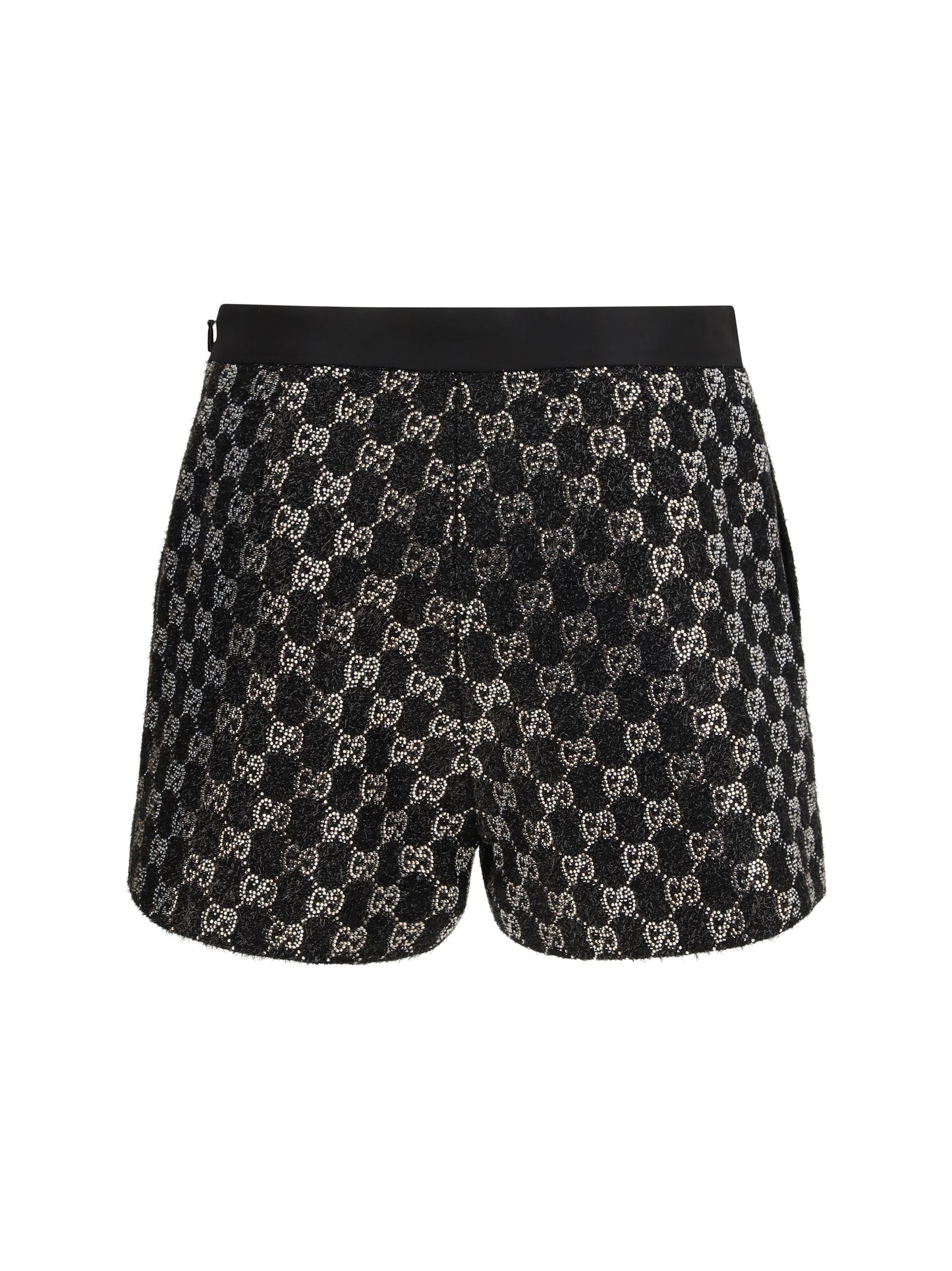 Gucci Women Tweed Wool Lamé Embroidered Shorts GUCCI