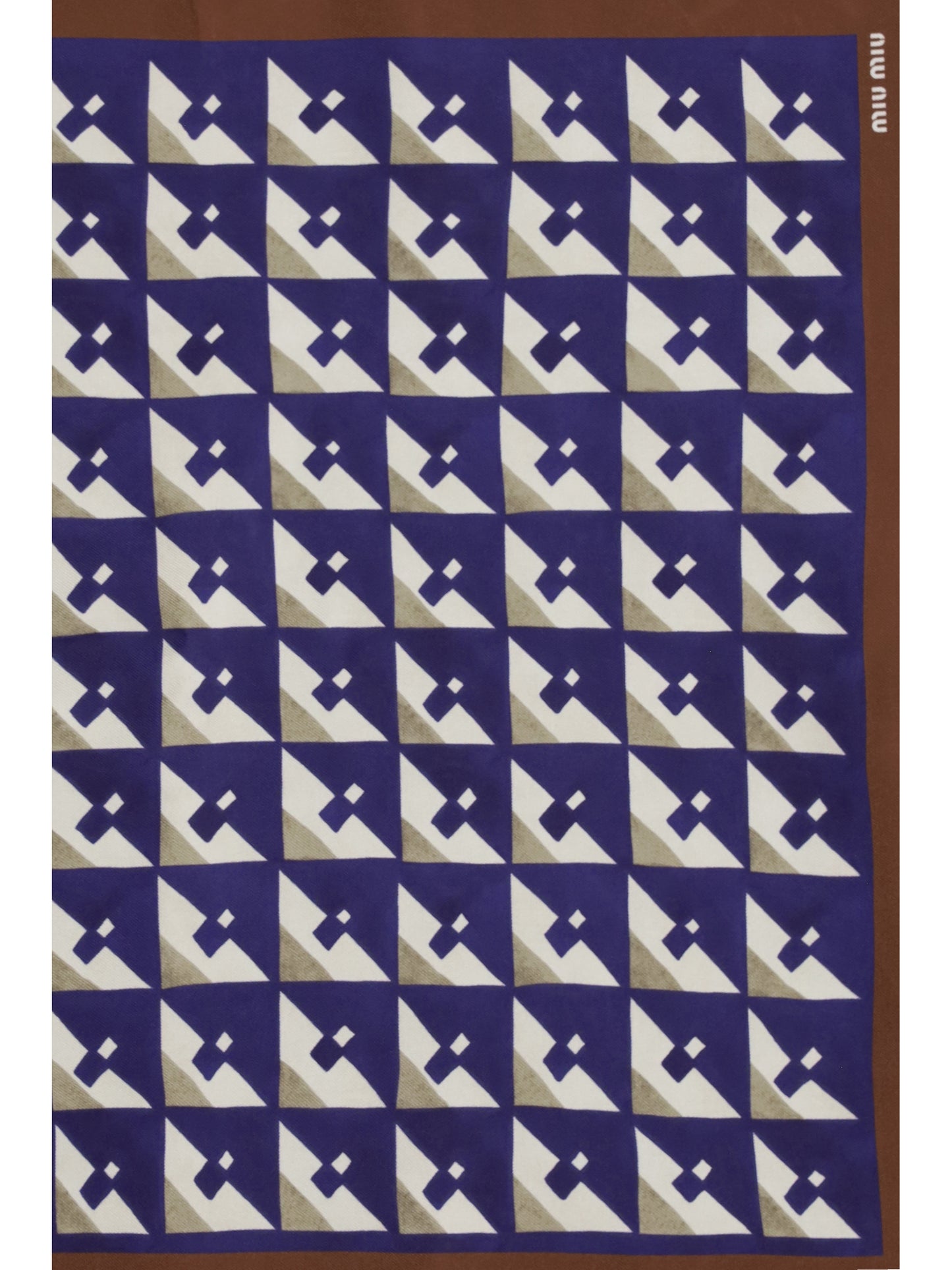 Miu Miu Women Geometric Print Scarf MIU MIU
