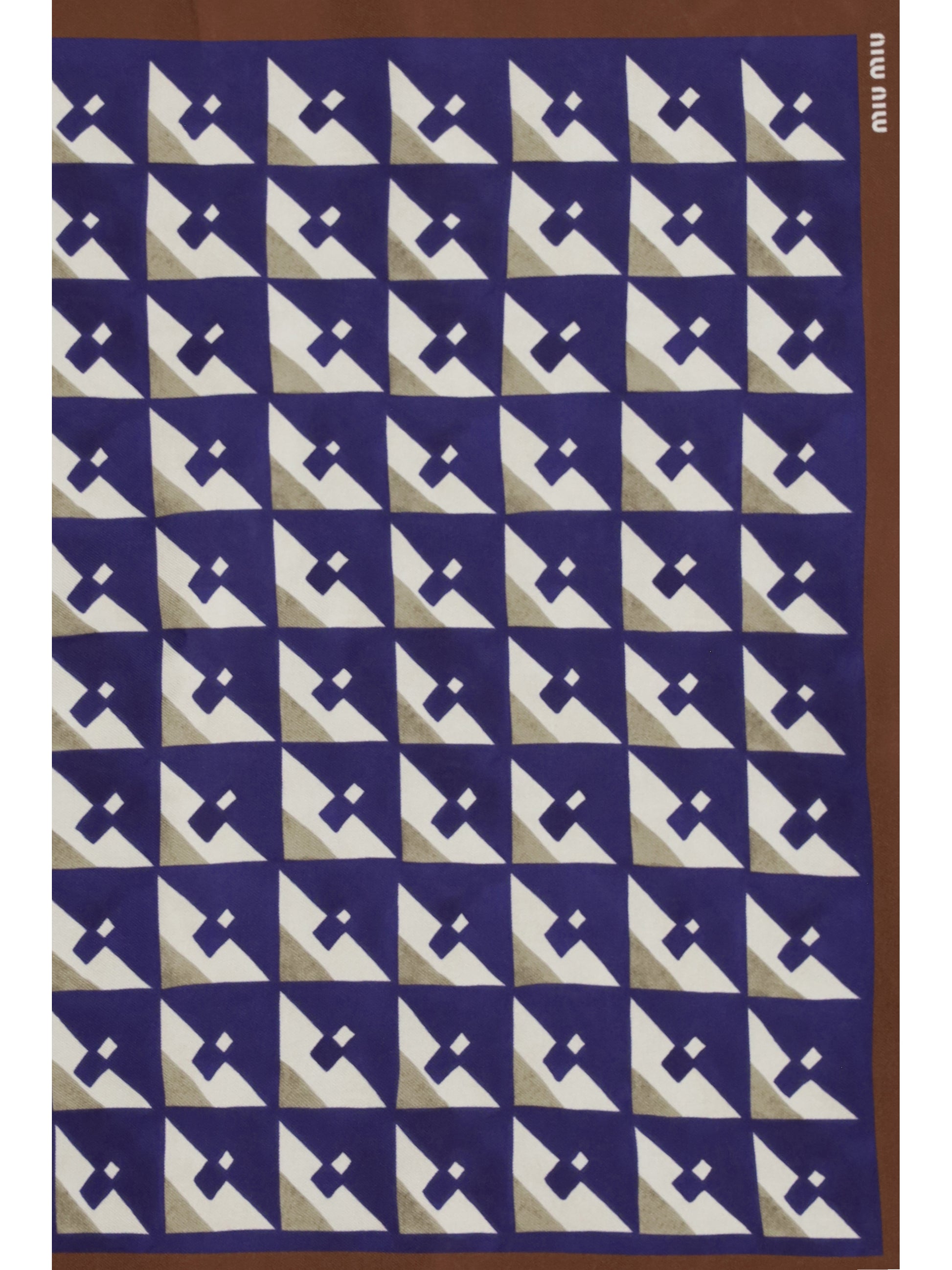 Miu Miu Women Geometric Print Scarf MIU MIU