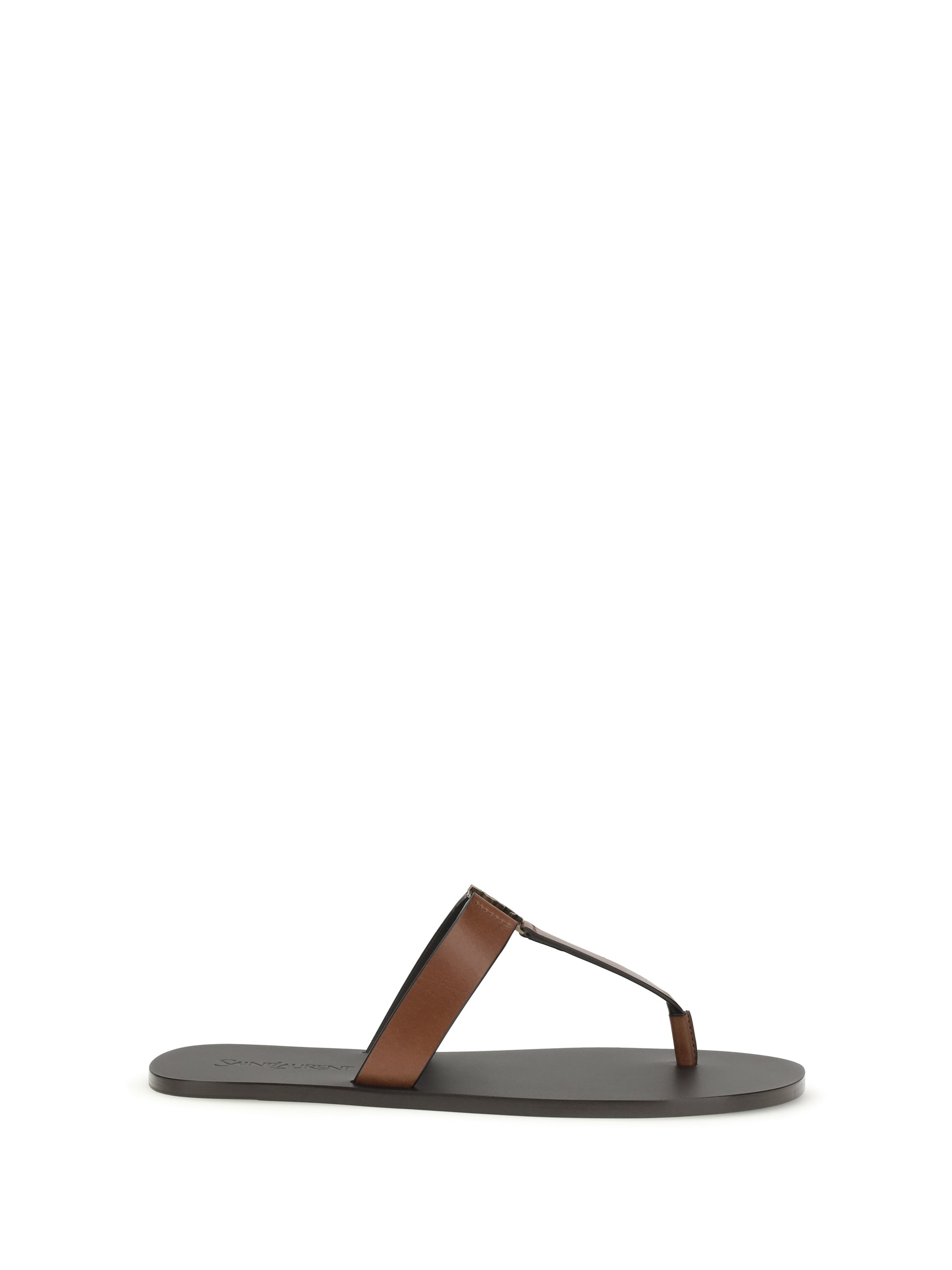 Saint Laurent Women Leather Thong Sandals SAINT LAURENT