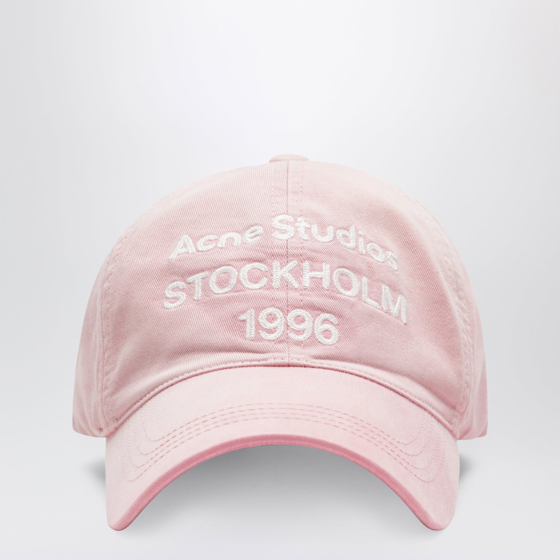 Acne Studios Faded Pink Baseball Cap With Embroidered Logo Men ACNE STUDIOS