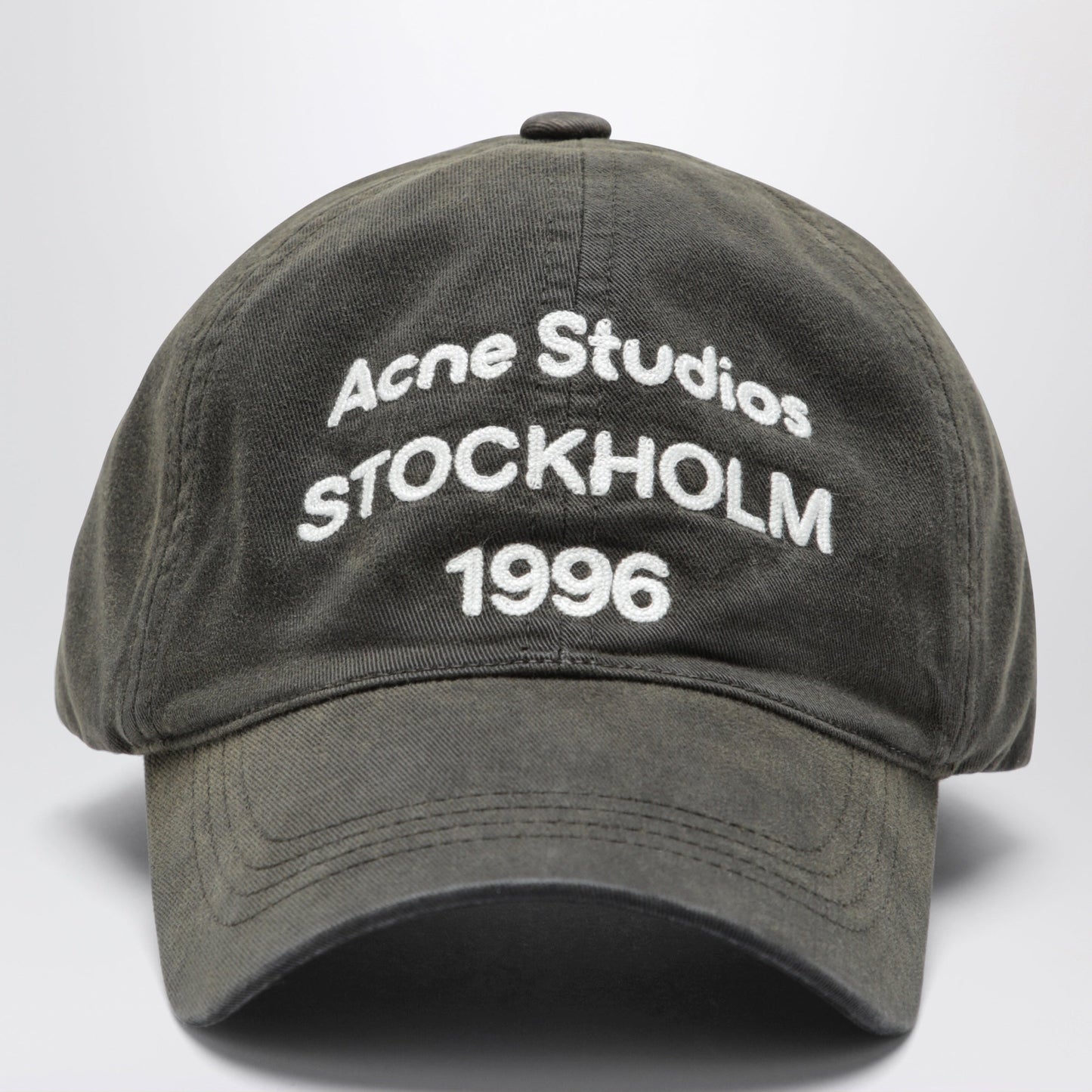 Acne Studios Baseball Cap With Logo In Faded Black Women ACNE STUDIOS