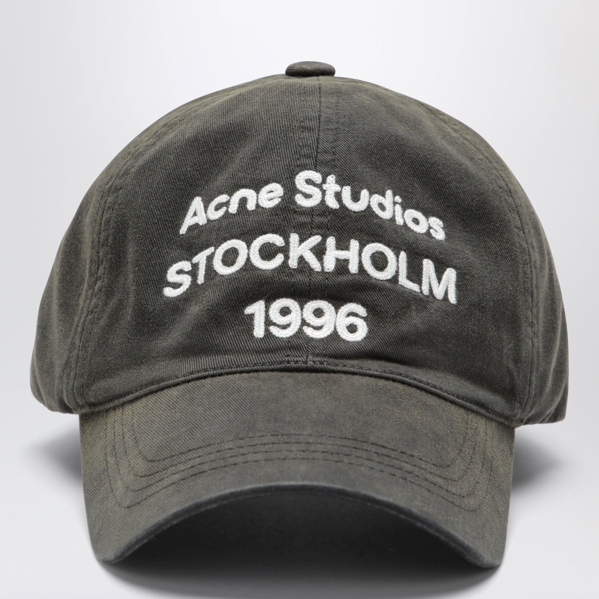 Acne Studios Baseball Cap With Logo In Faded Black Women ACNE STUDIOS