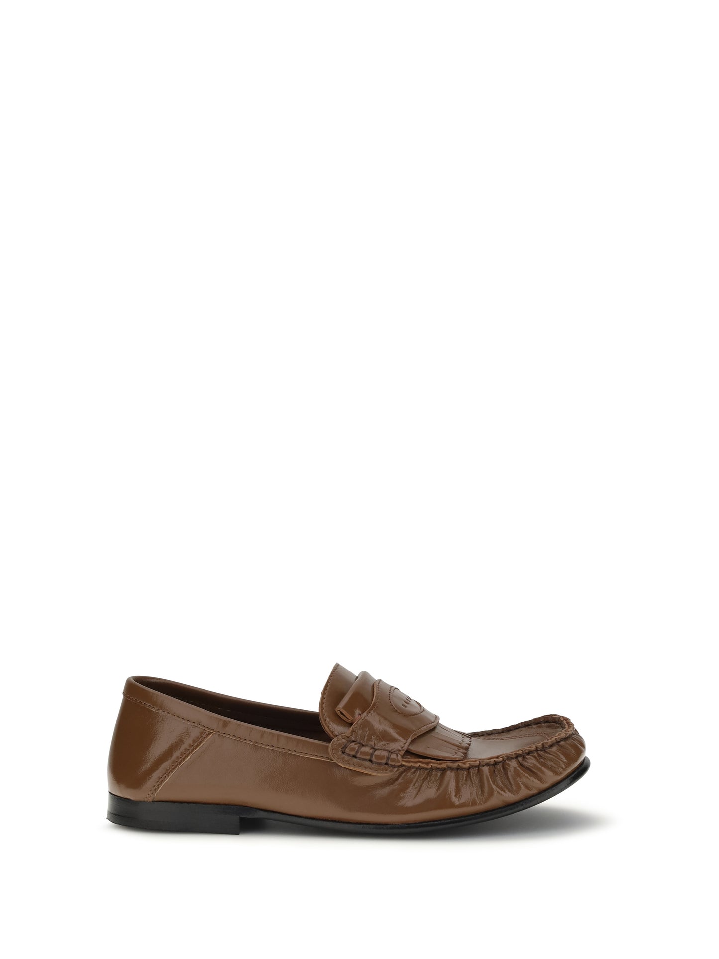 Marni Women Leather Loafers With Tassels And Foldable Heel MARNI
