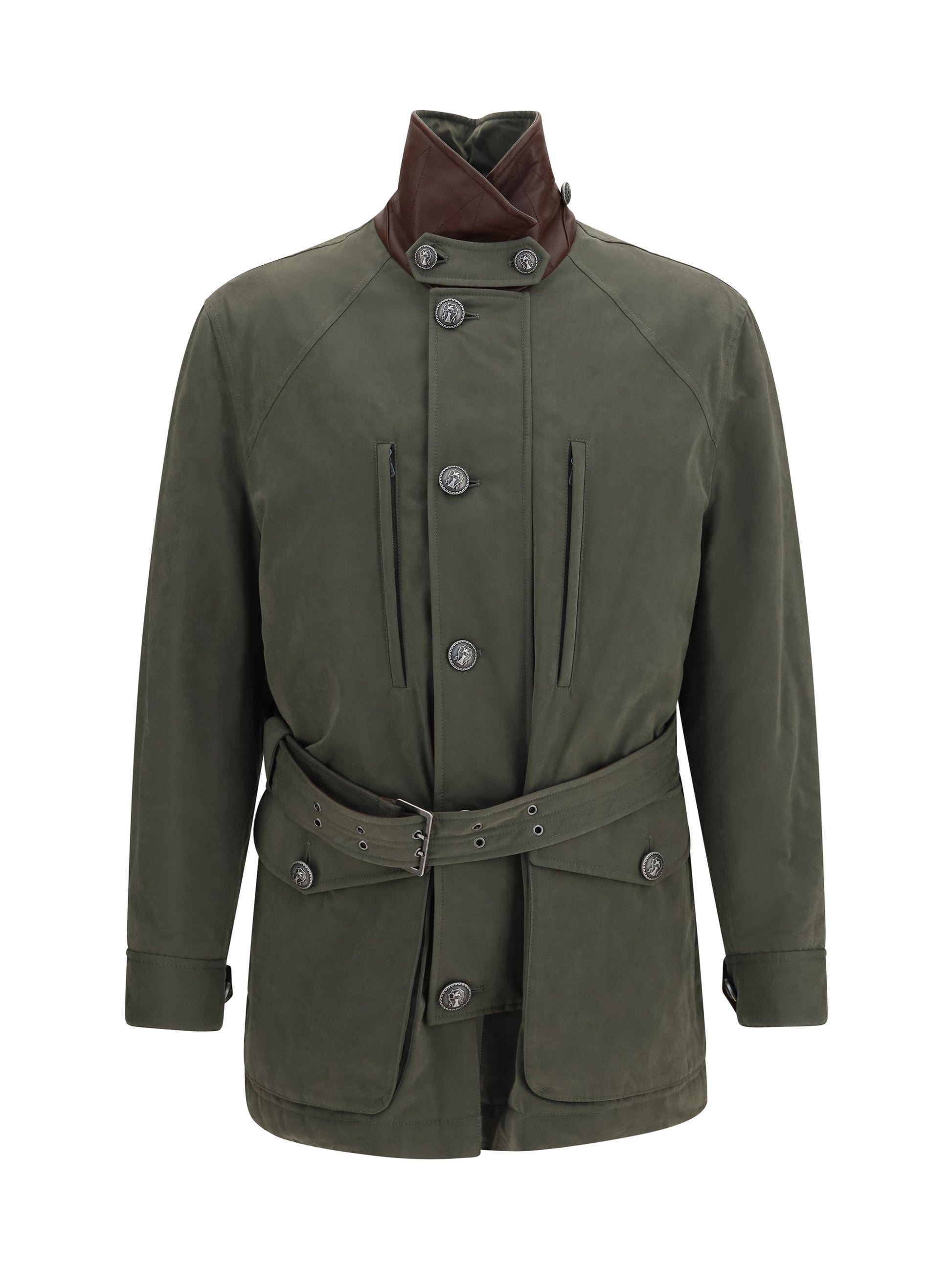 Brunello Cucinelli Men Belted Waterproof Jacket BRUNELLO CUCINELLI