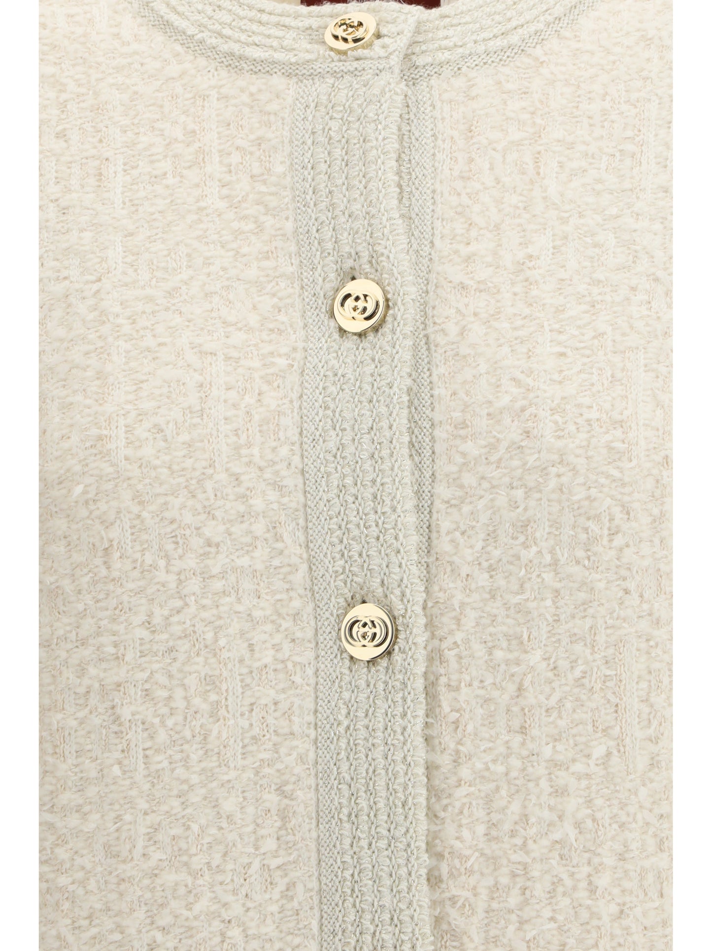 Gucci Women Bouclé Lamé Wool Cardigan GUCCI
